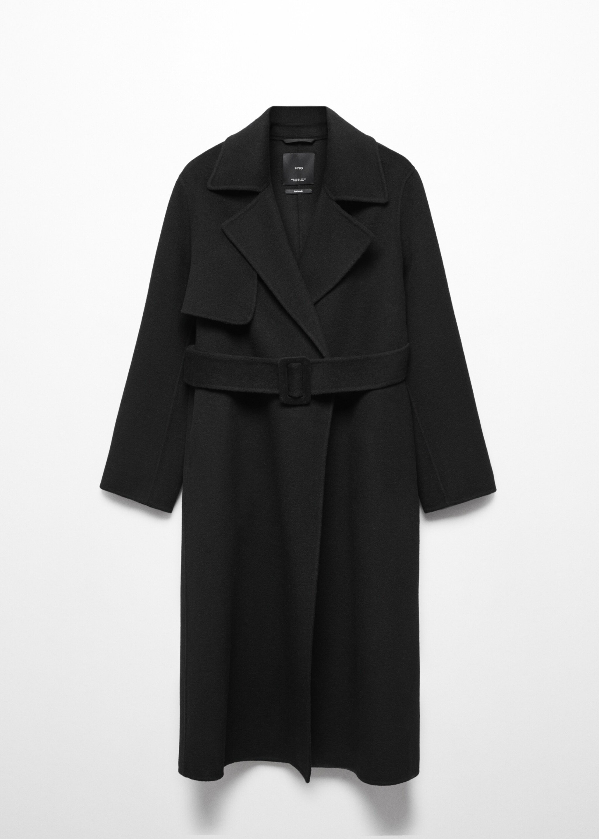 Wool coat with handmade belt - Article without model