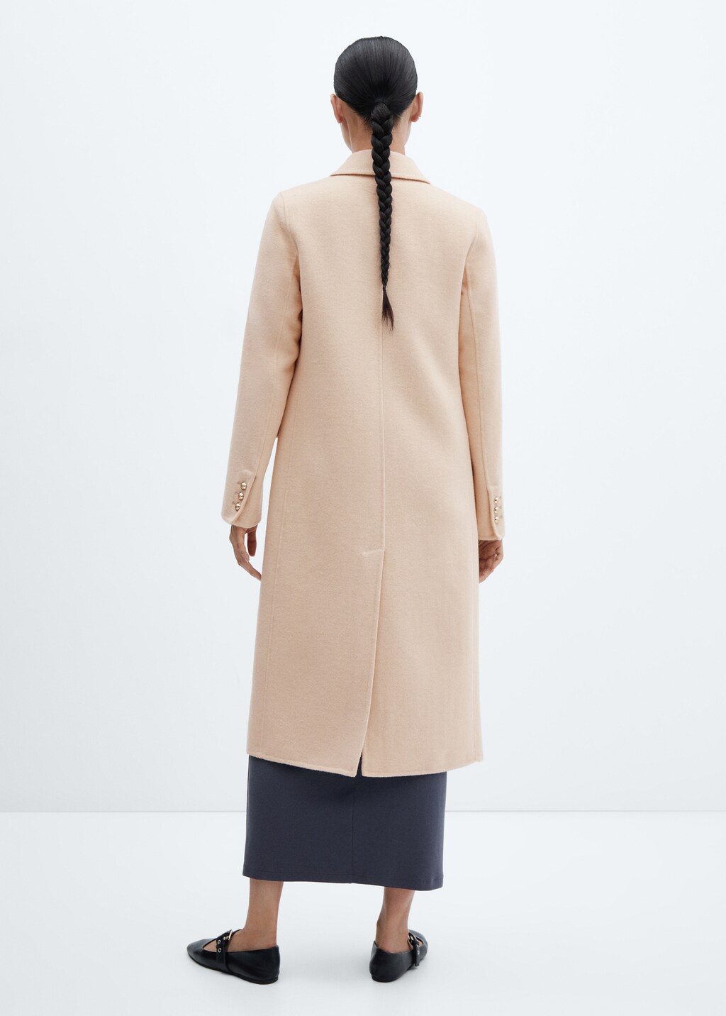 Handmade buttoned wool coat - Women | MANGO OUTLET USA