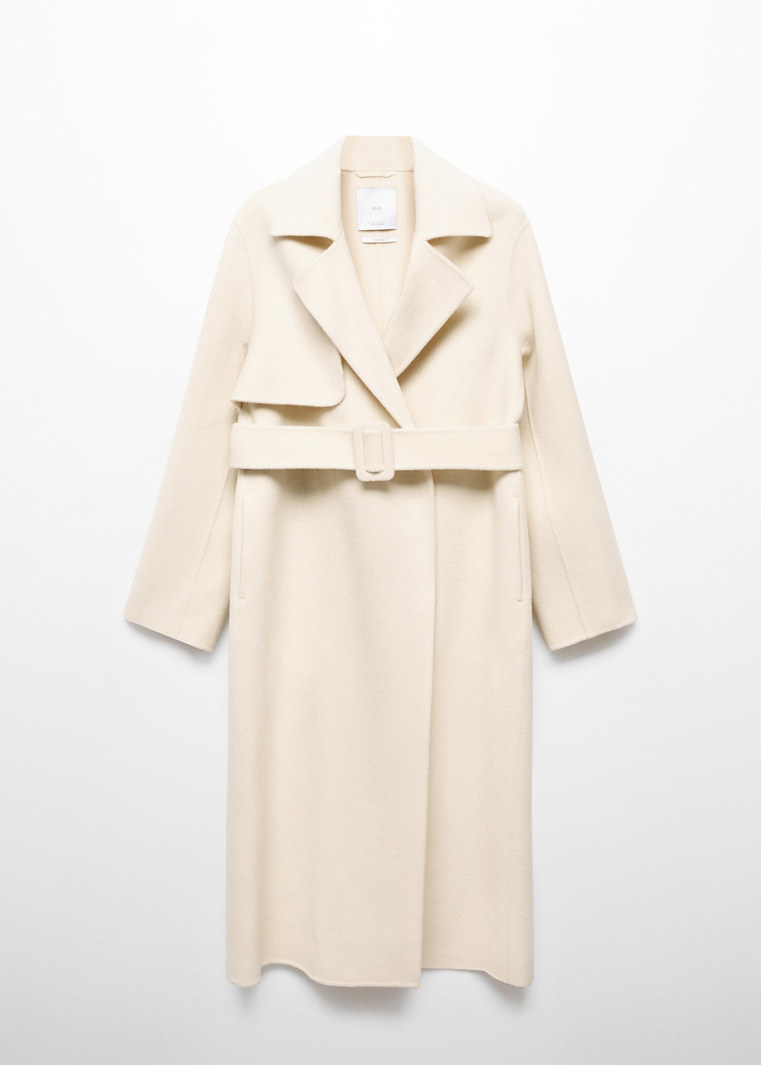 Wool coat with handmade belt - Article without model
