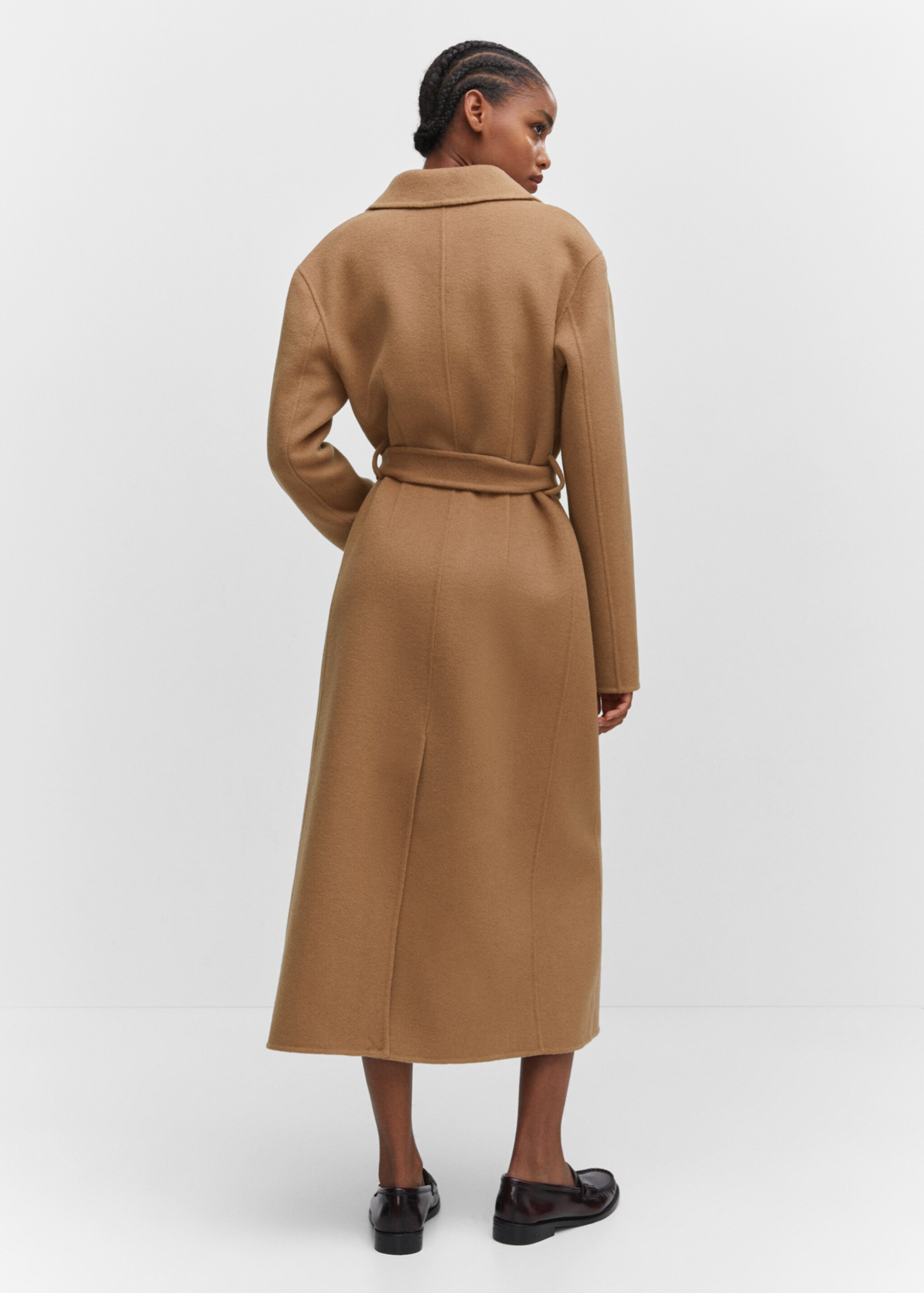 Płaszcz wełniany handmade oversize - Tylna strona artykułu