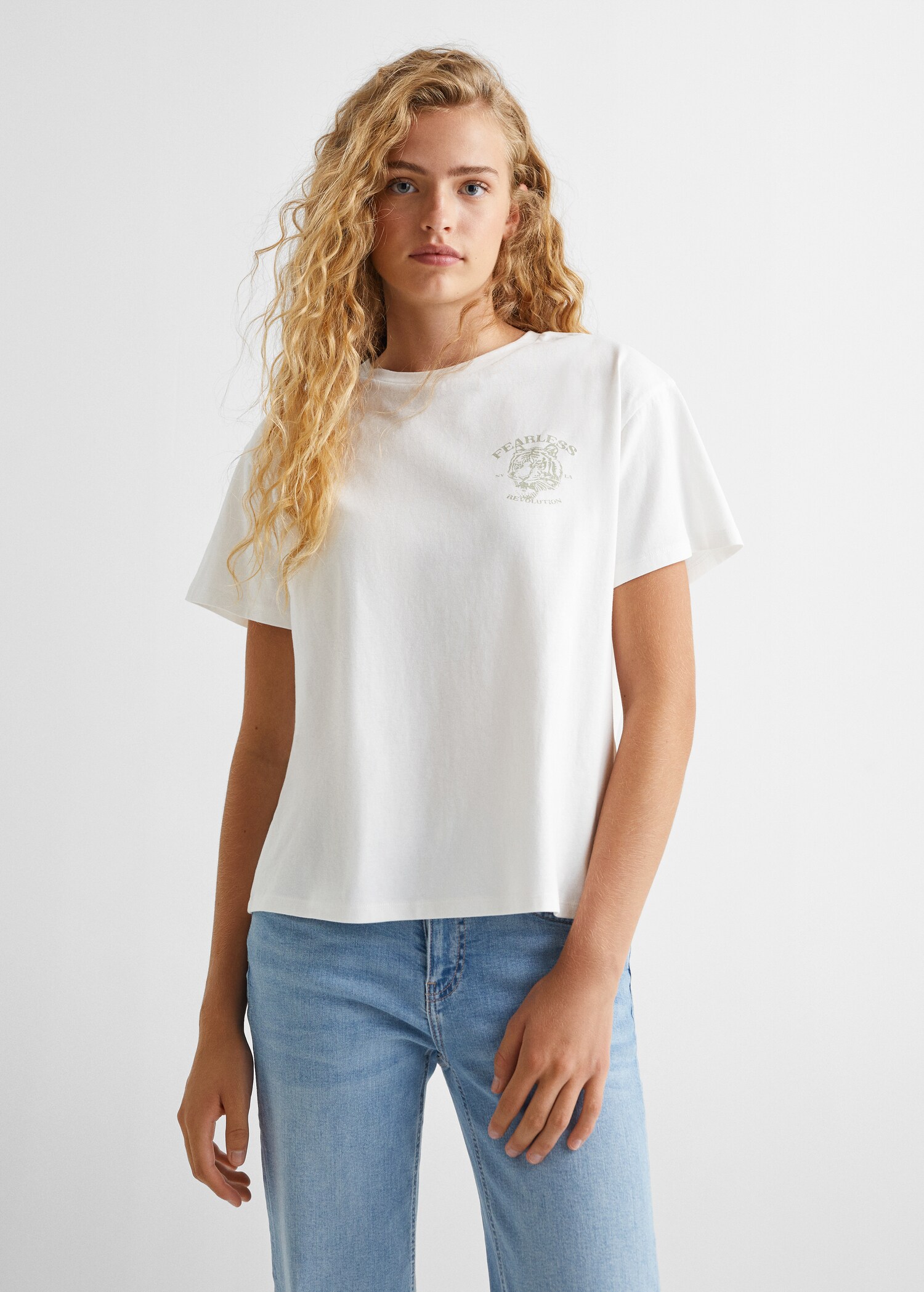 Printed message T-shirt - Medium plane