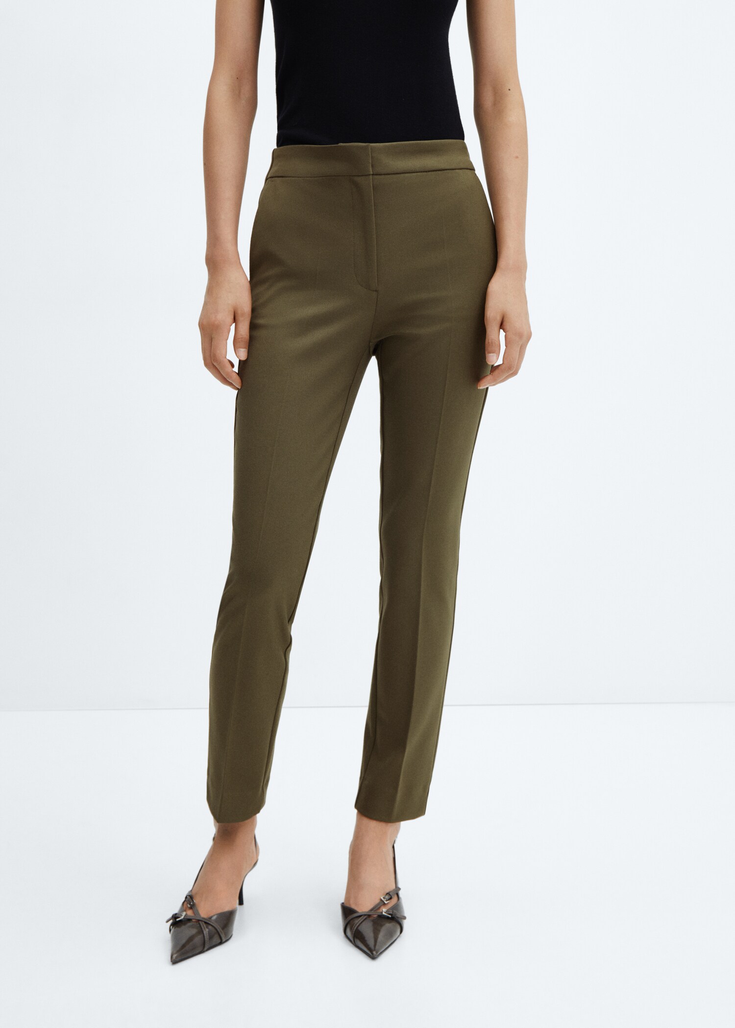 Mid-rise skinny trousers - Medium plane