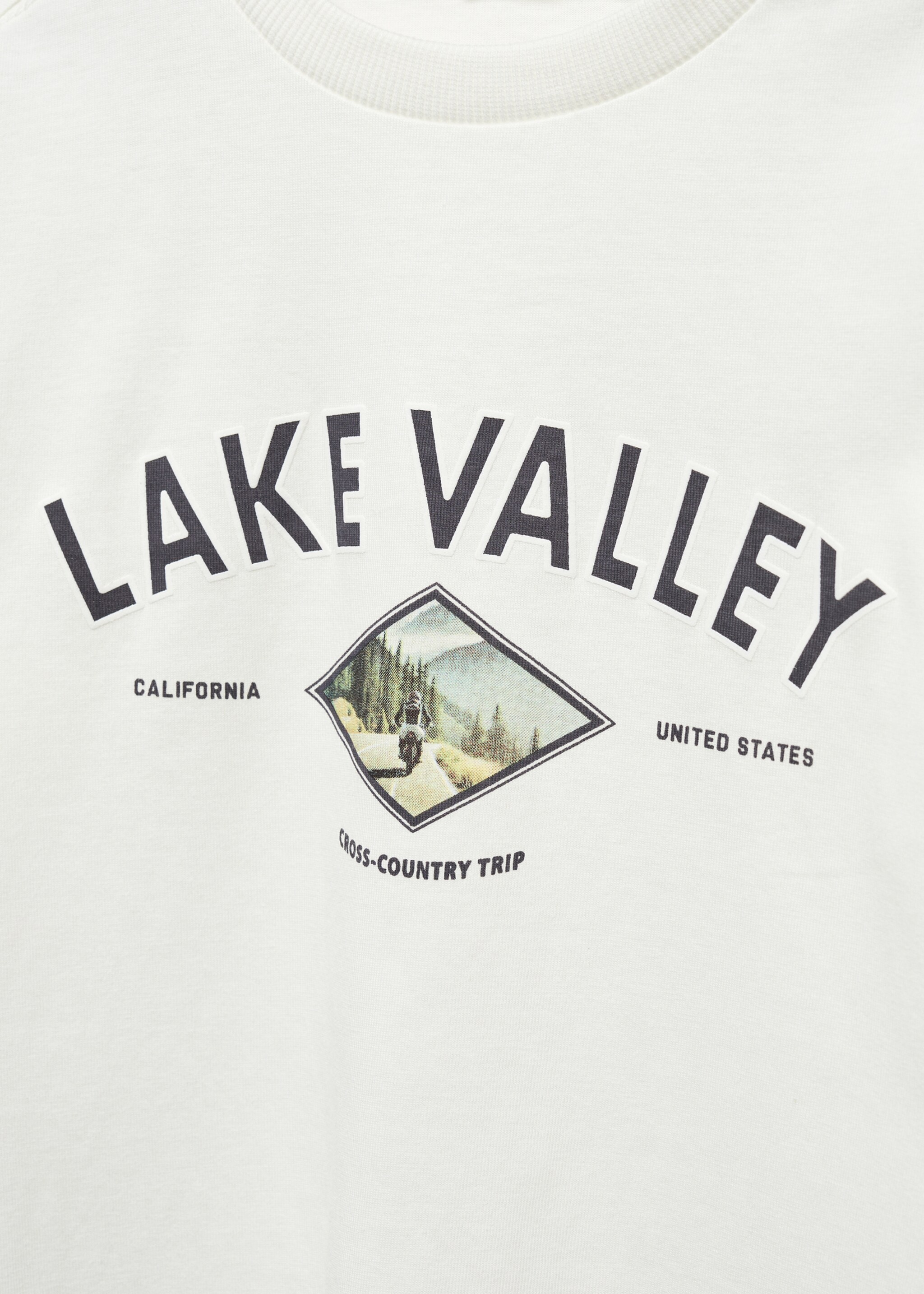 Printed long sleeve t-shirt - Details of the article 8, Off White. Ref: 57007119-00.