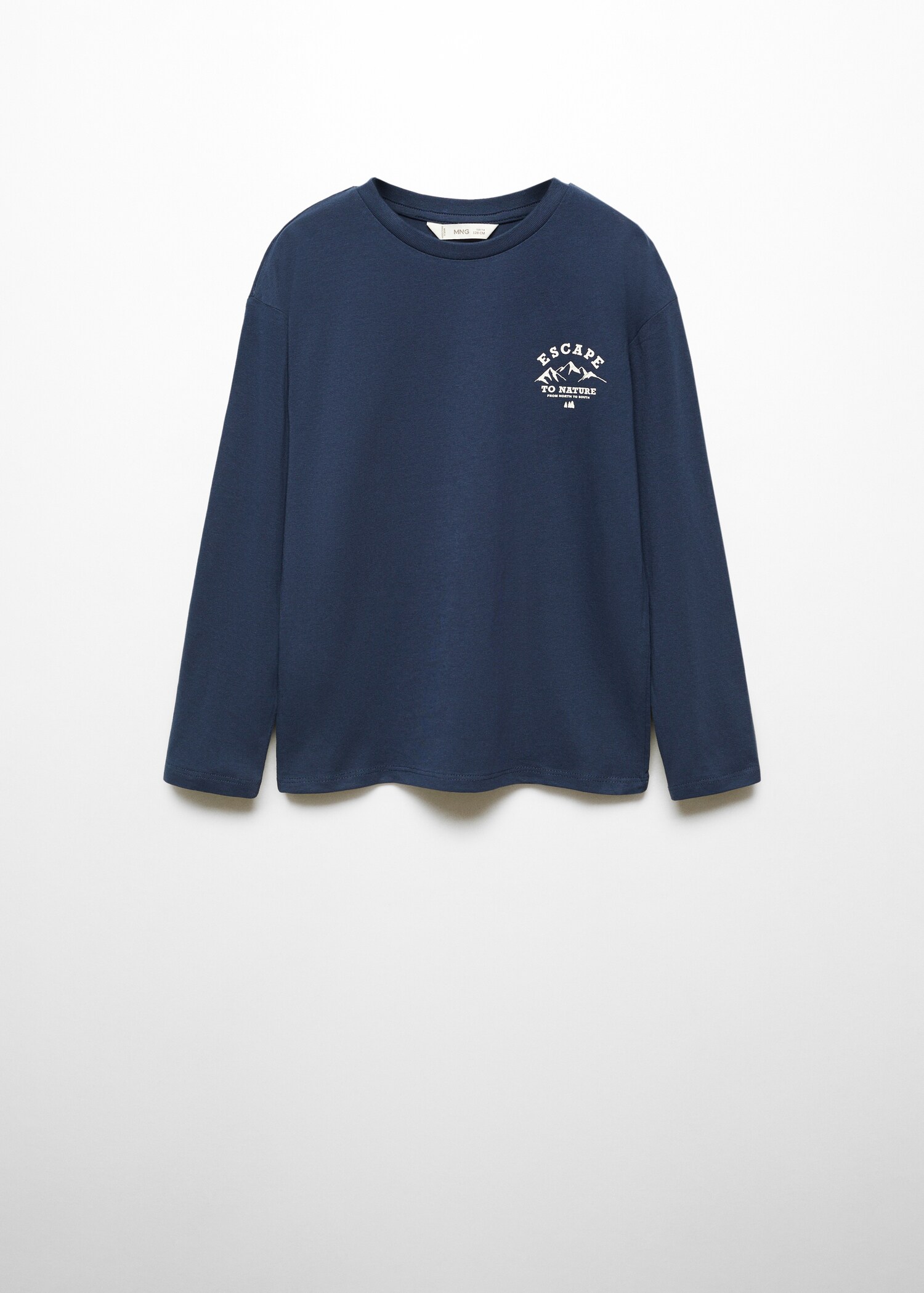 Long-sleeved t-shirt with message - Article without model