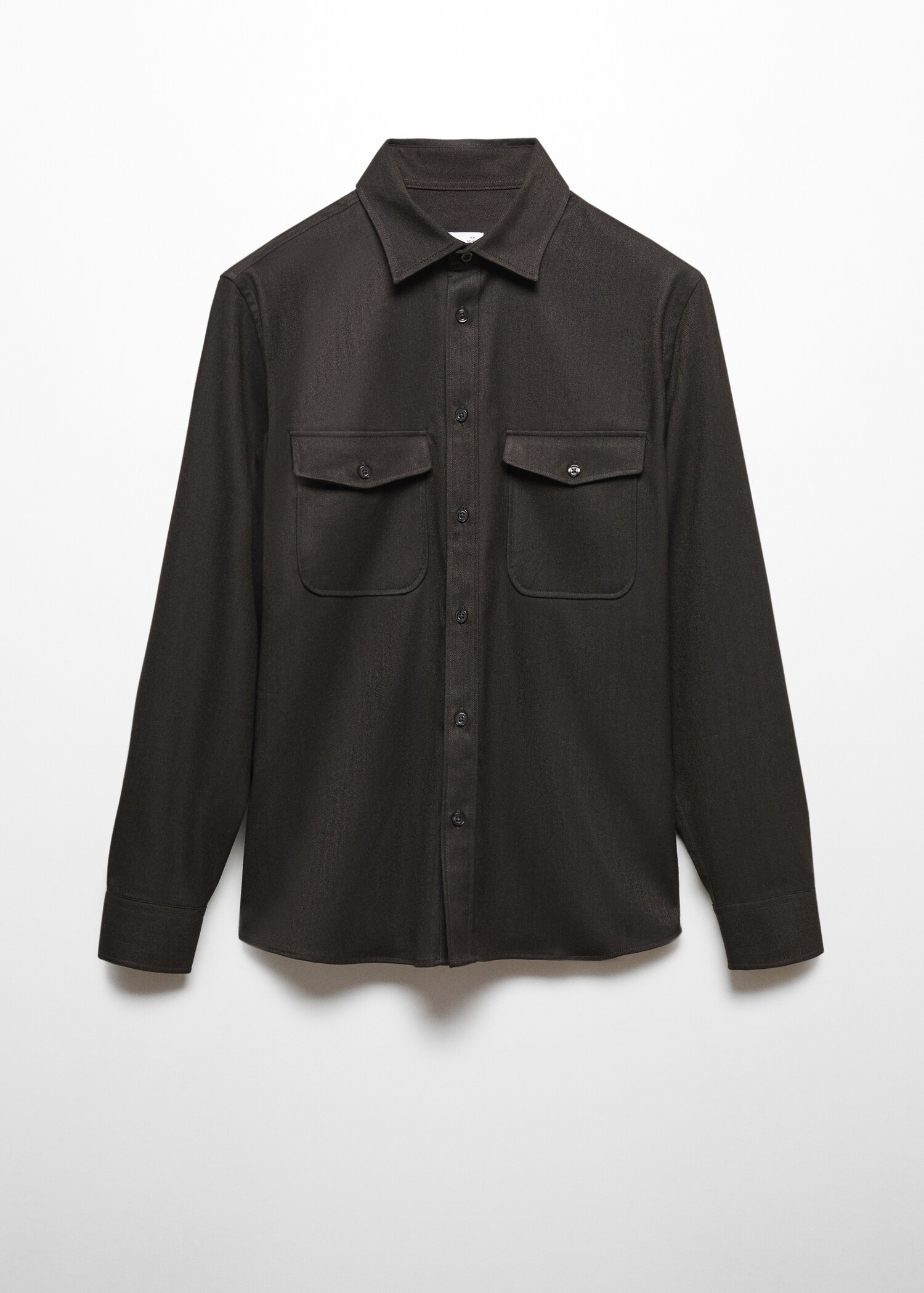Pocketed cotton overshirt - Article without model