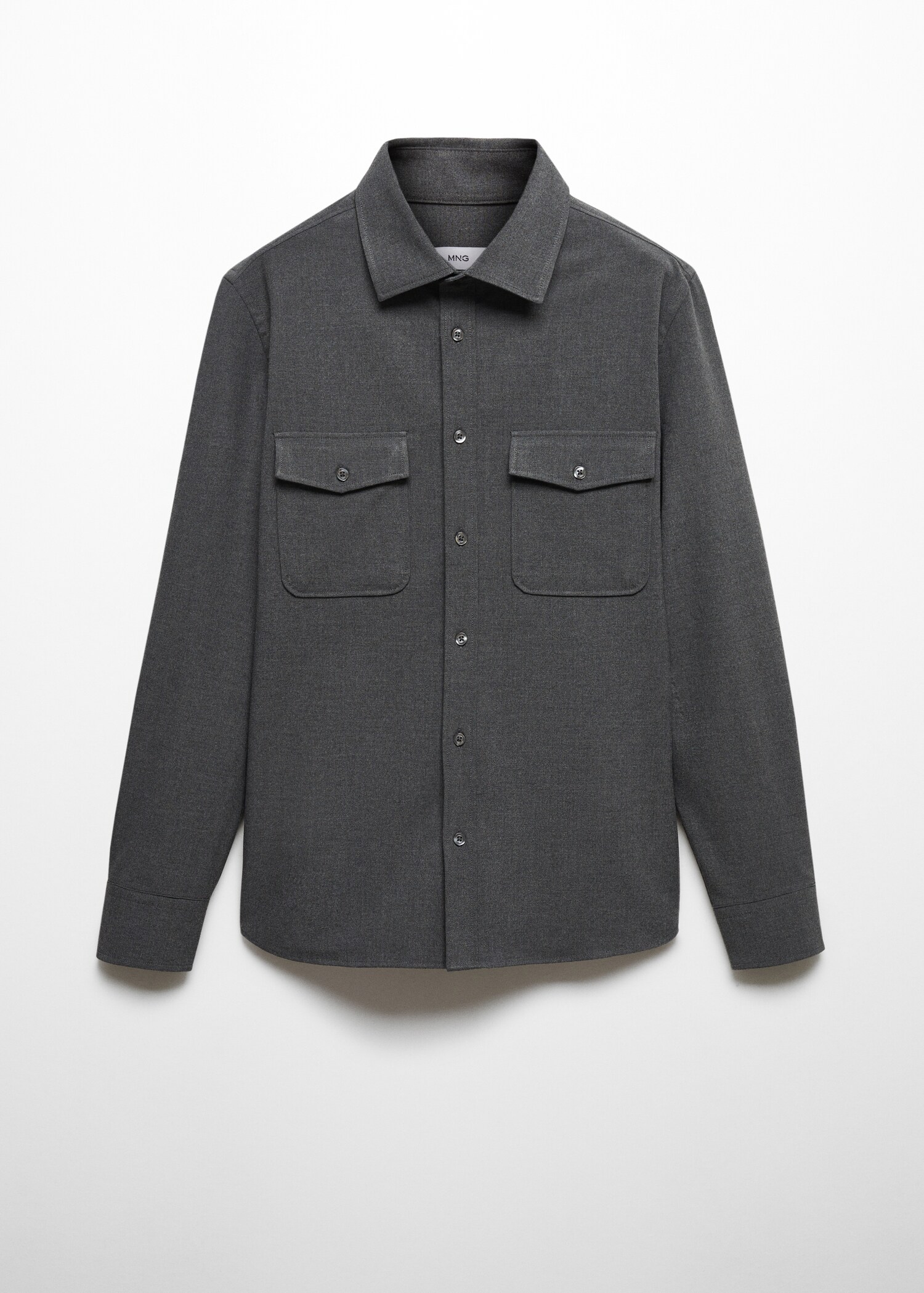 Pocketed cotton overshirt - Article without model