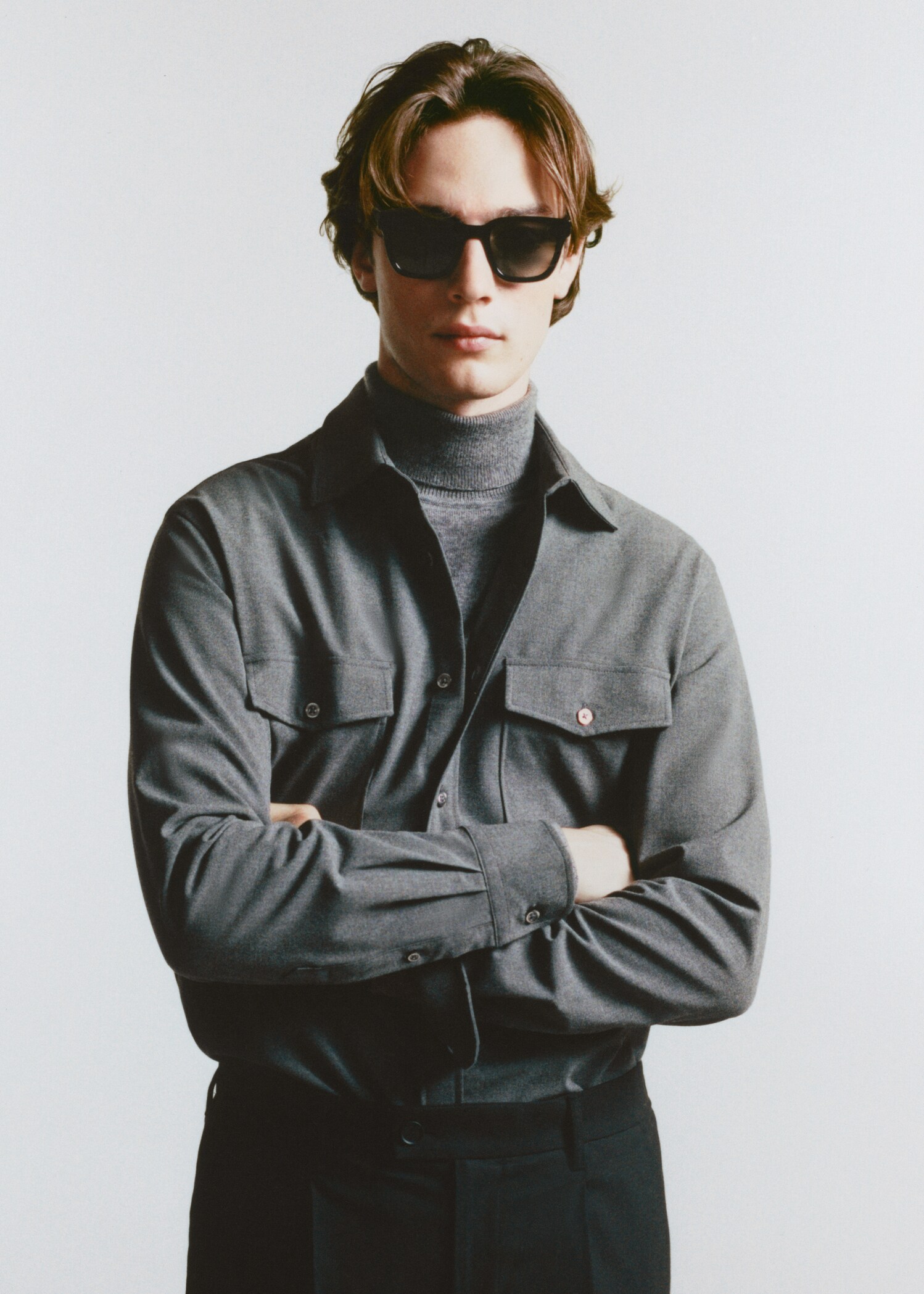 Pocketed cotton overshirt - Details of the article 5