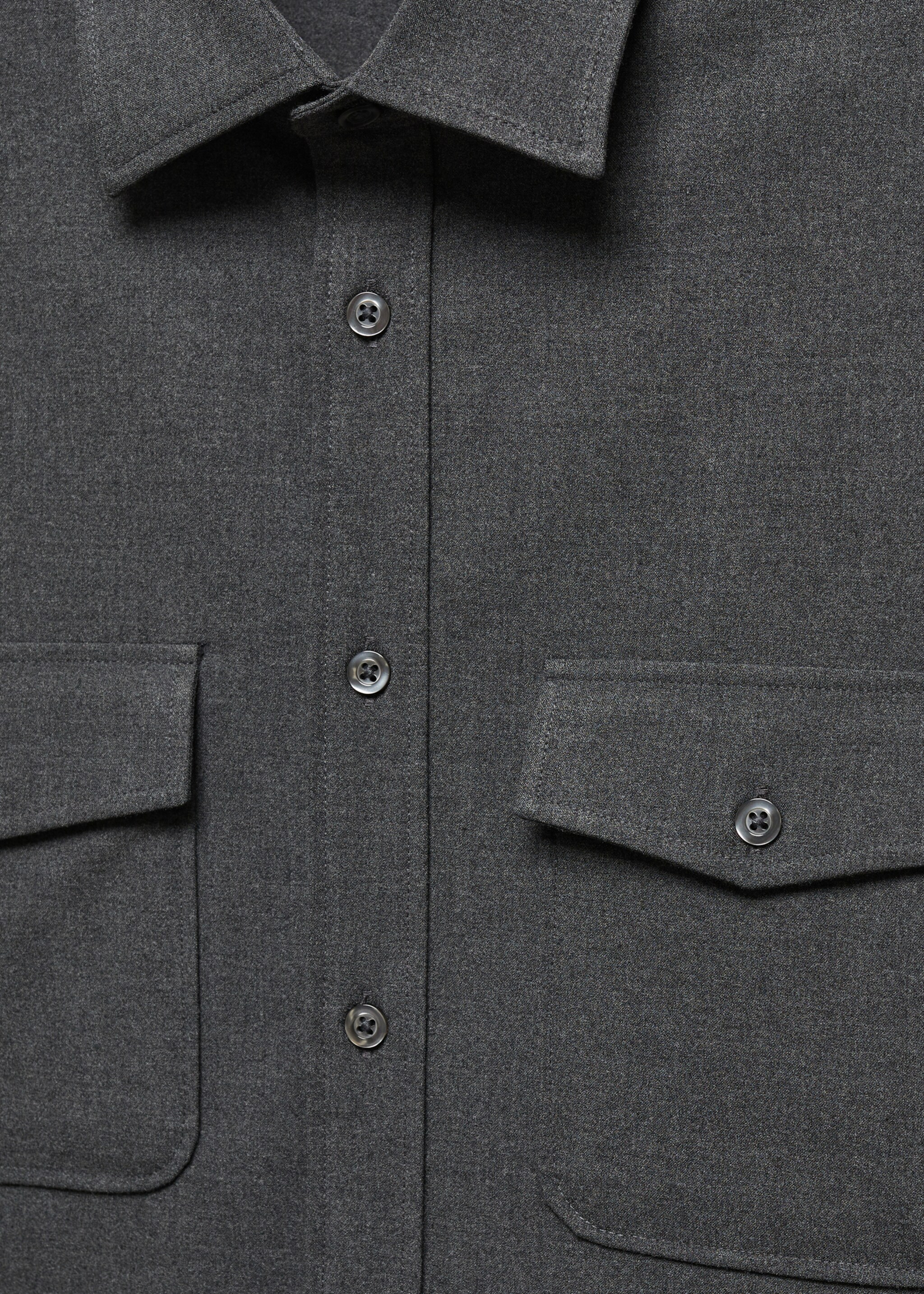 Pocketed cotton overshirt - Details of the article 8