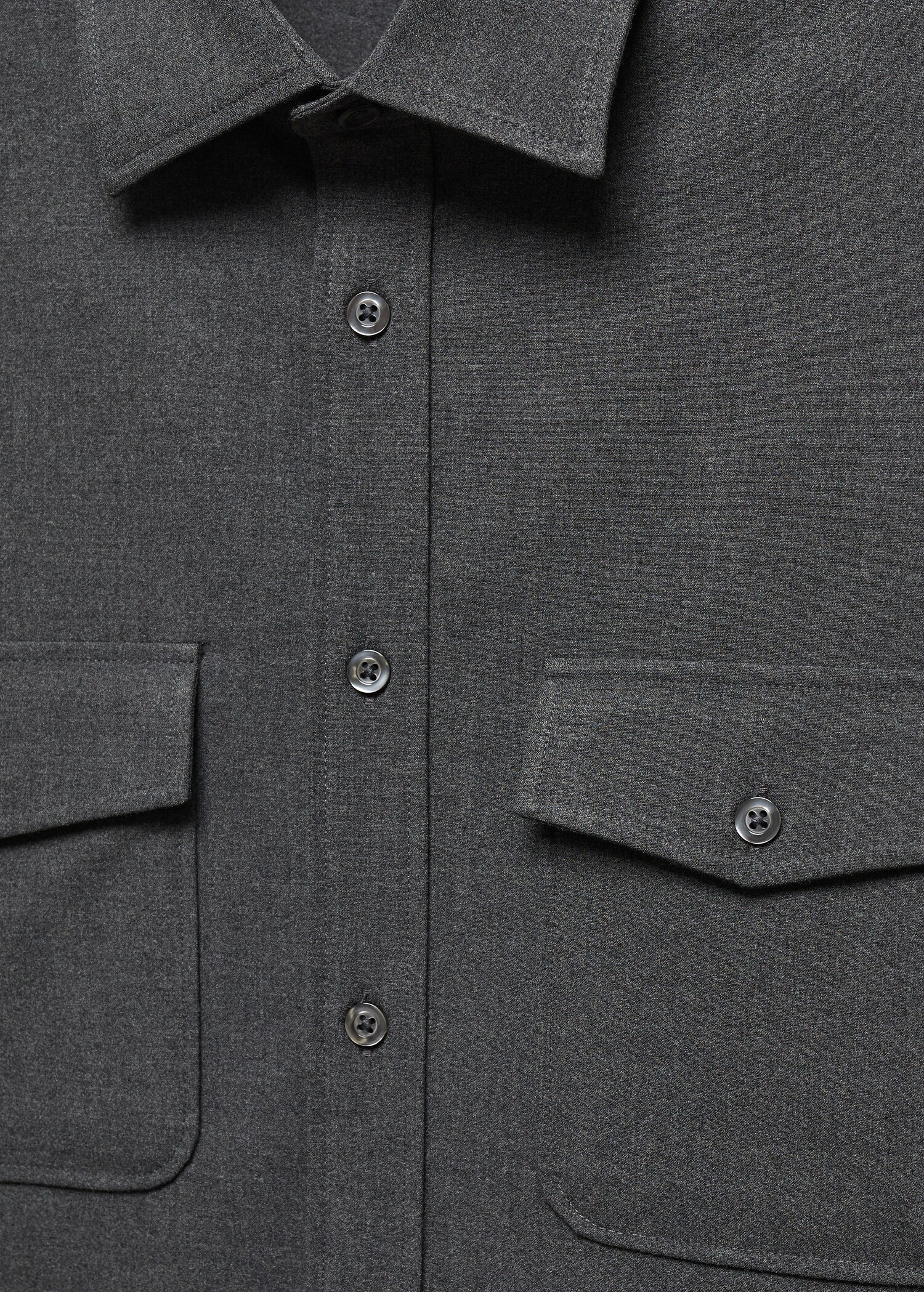 Pocketed cotton overshirt - Details of the article 8
