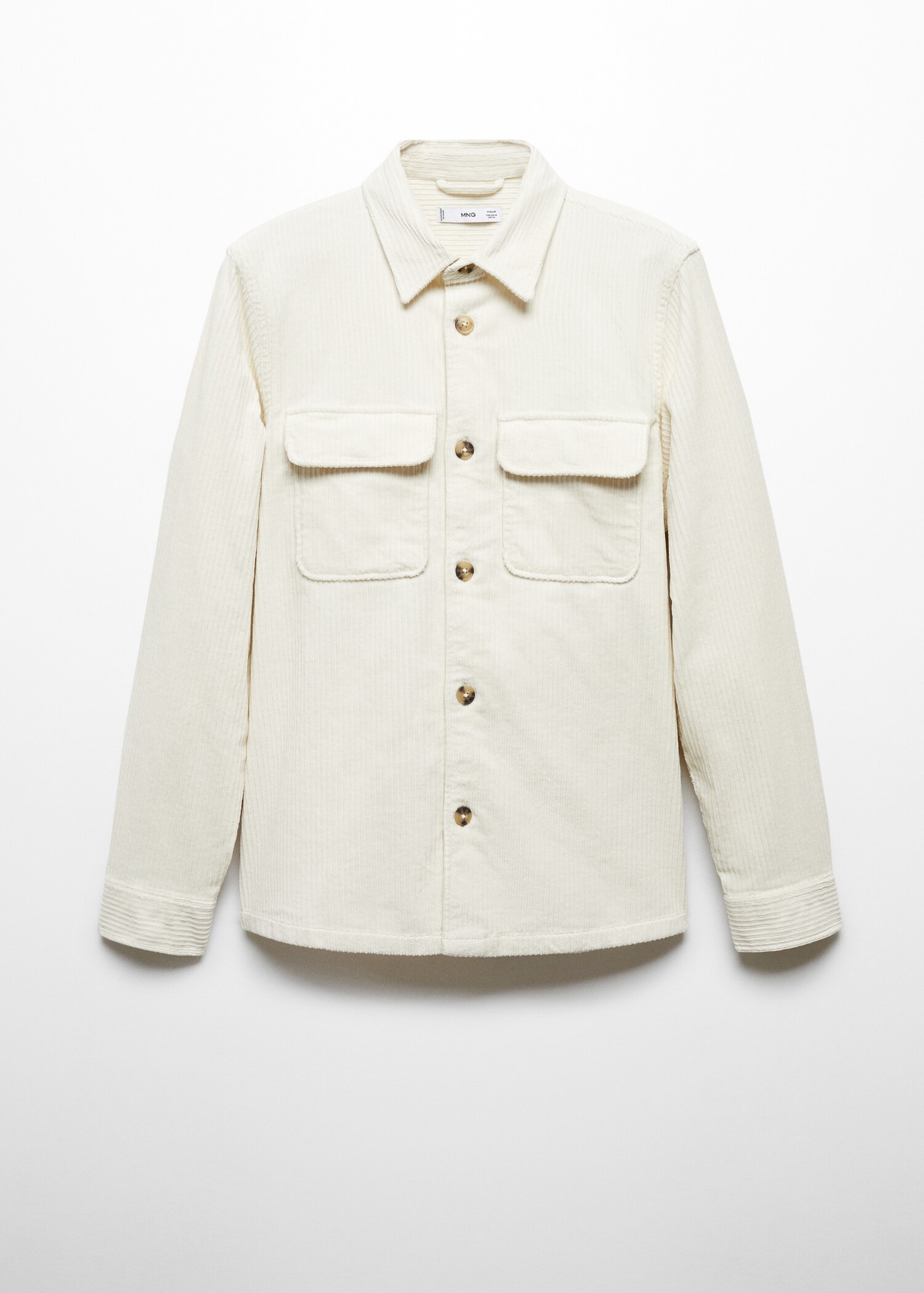 Corduroy pockets overshirt - Article without model