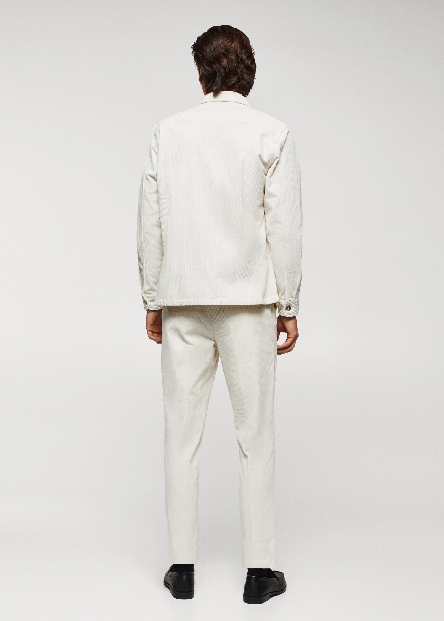 Corduroy pockets overshirt - Reverse of the article