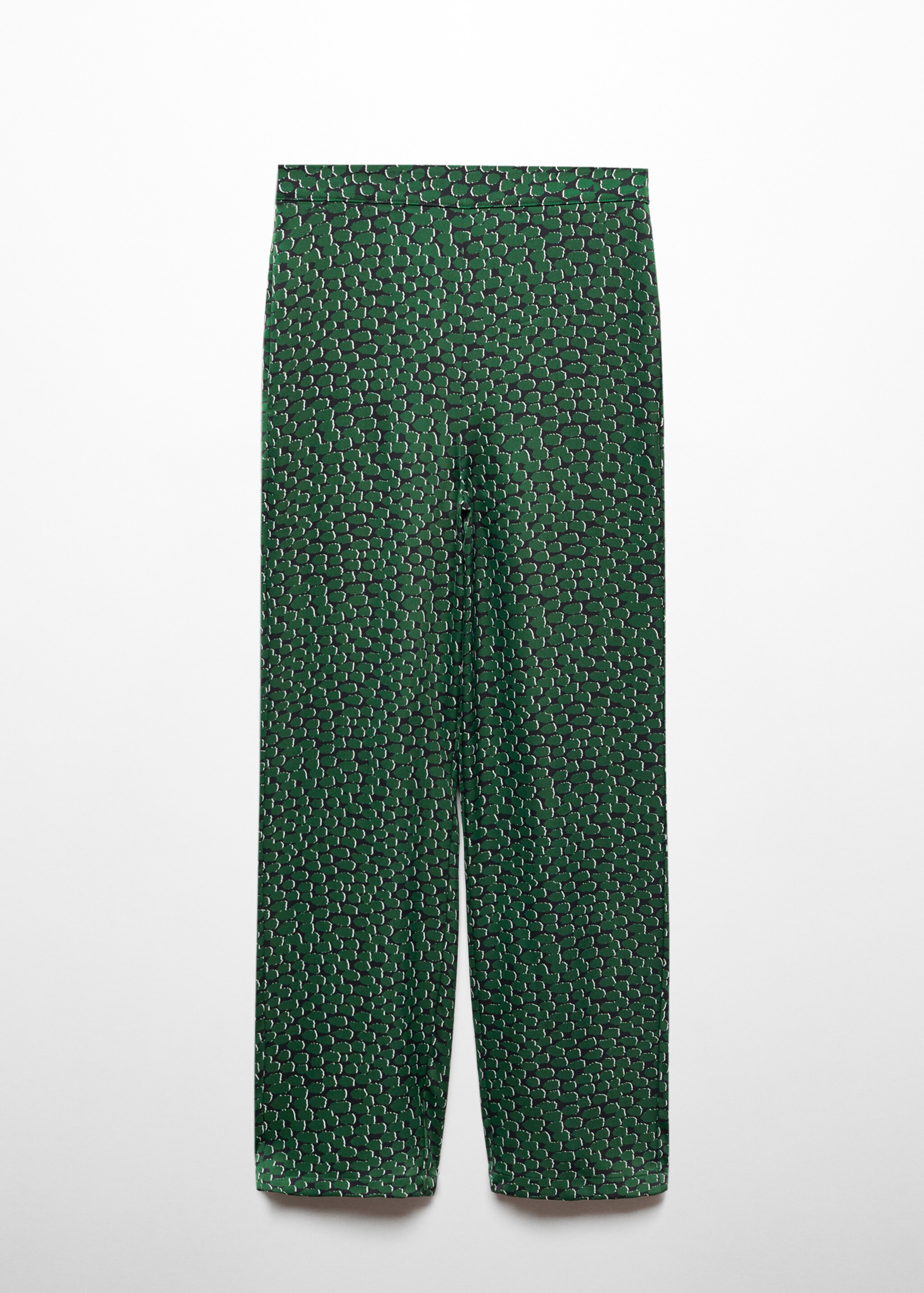 Flowy printed trousers - Article without model, Green. Ref: 57007721-00.