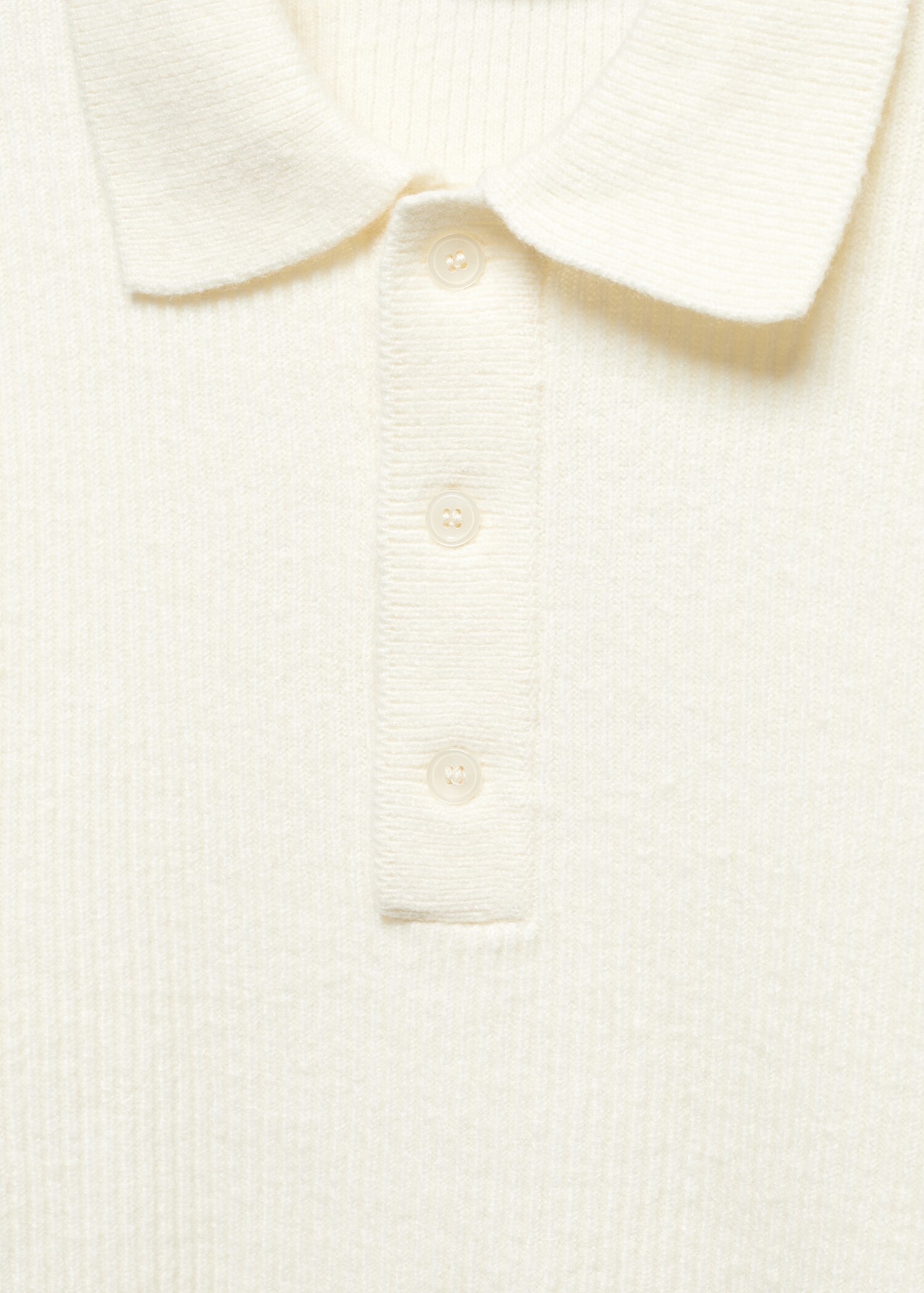 Ribbed knit polo shirt - Details of the article 8