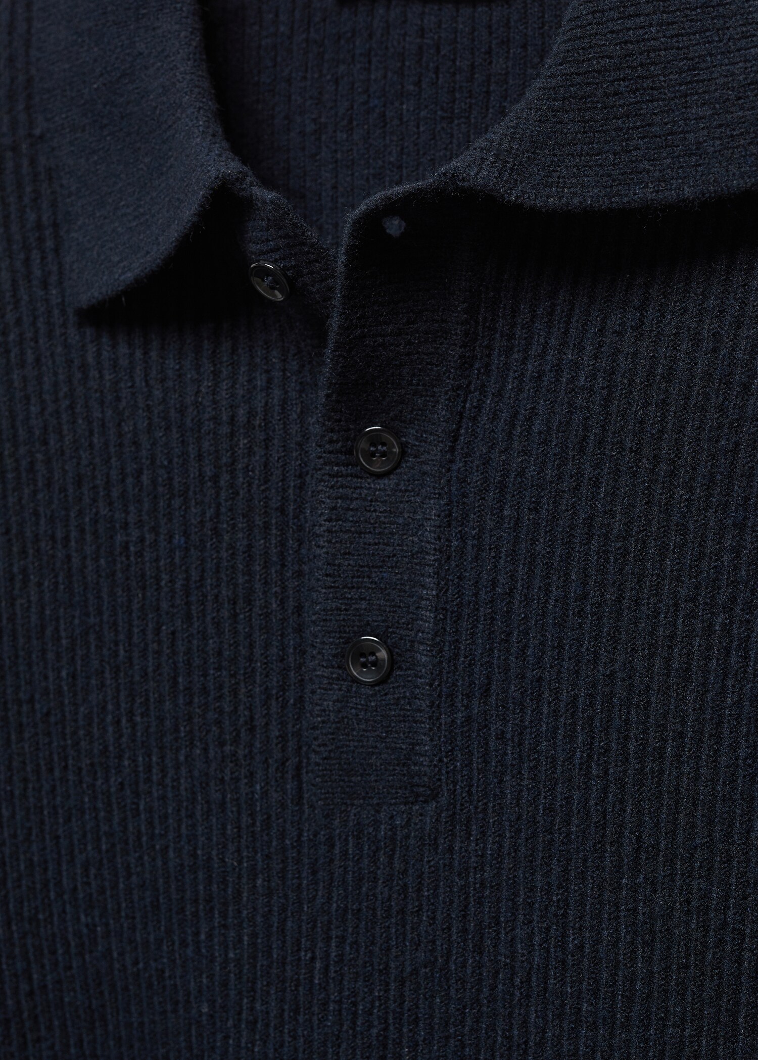 Ribbed knit polo shirt - Details of the article 8