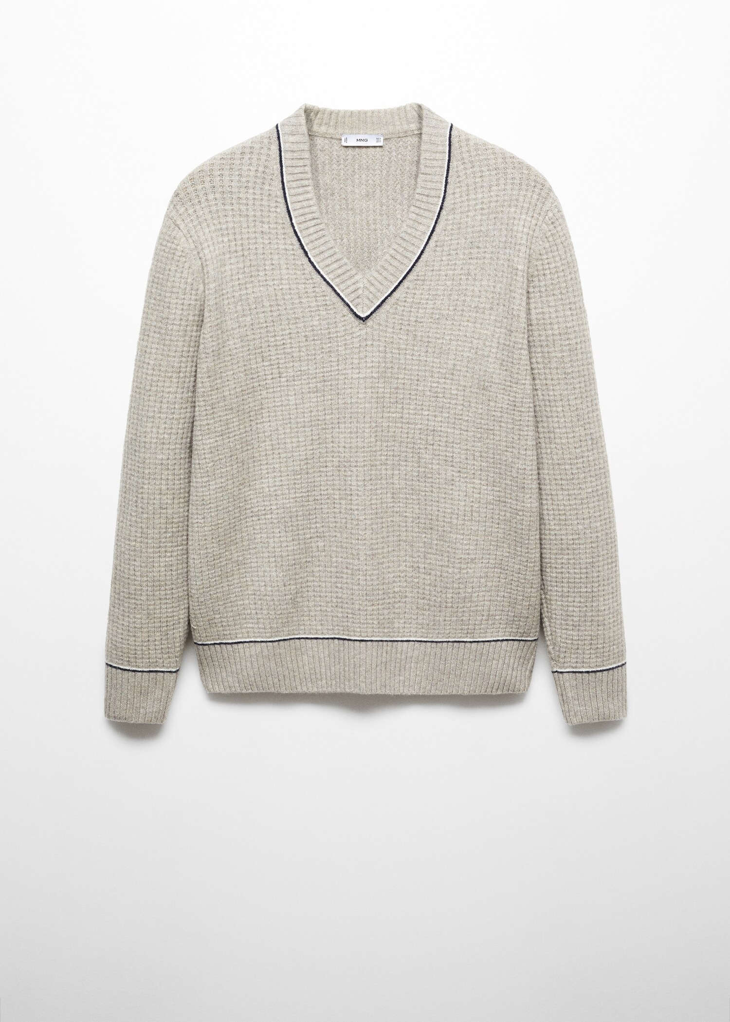 Jersey cuello pico estructura - Artículo sin modelo