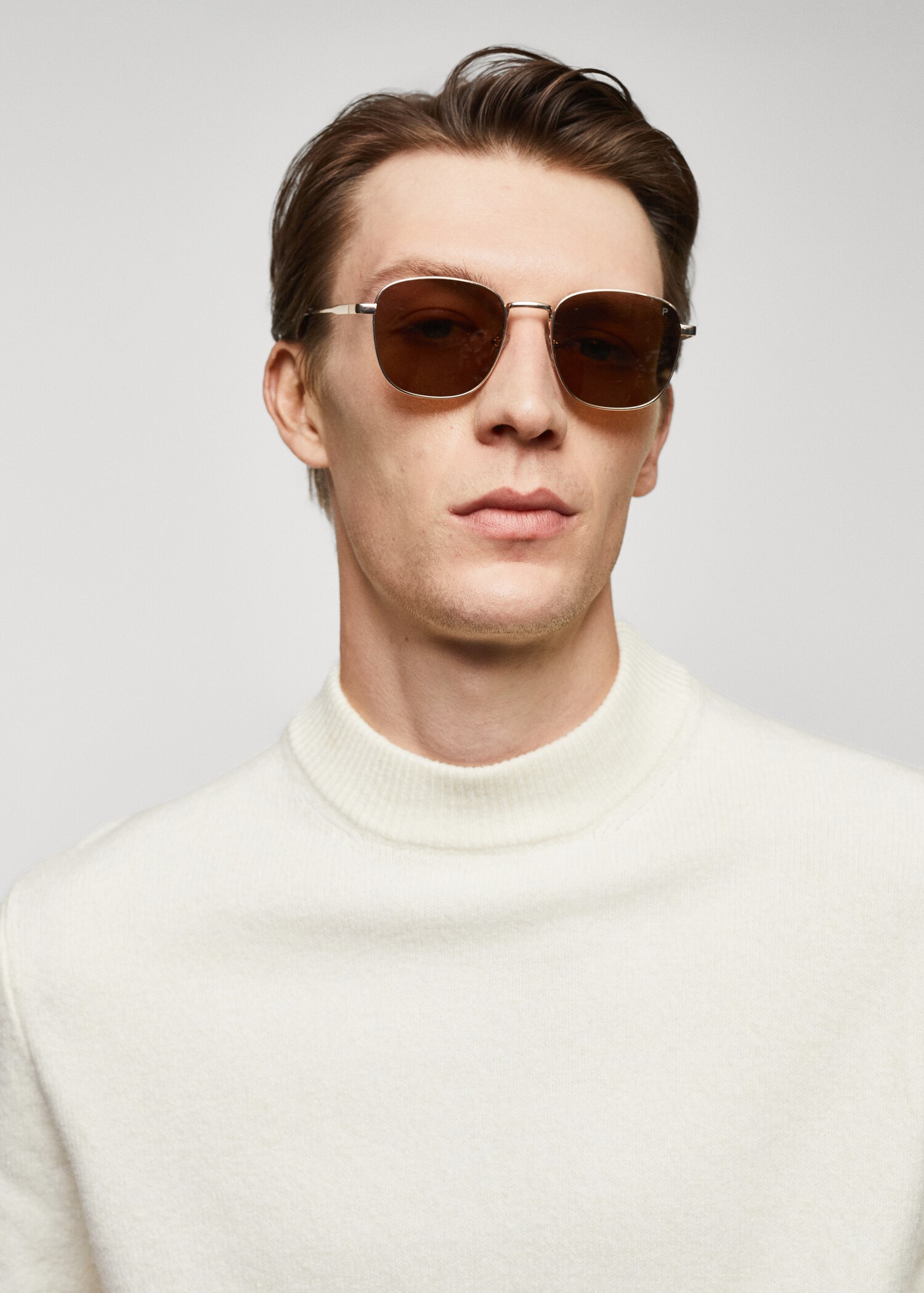 Wool-blend perkins-neck sweater - Details of the article 1