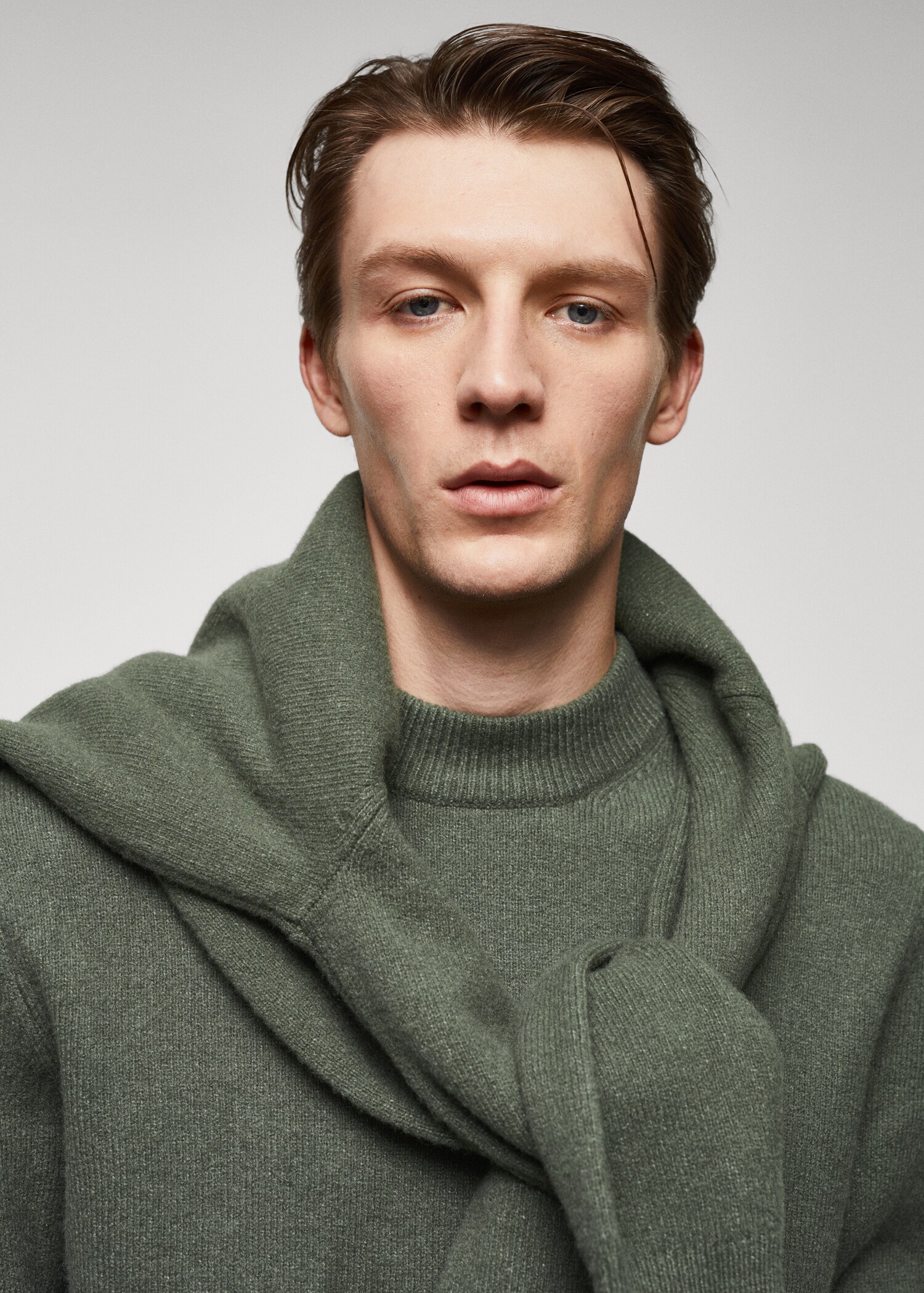 Wool-blend perkins-neck sweater - Details of the article 1