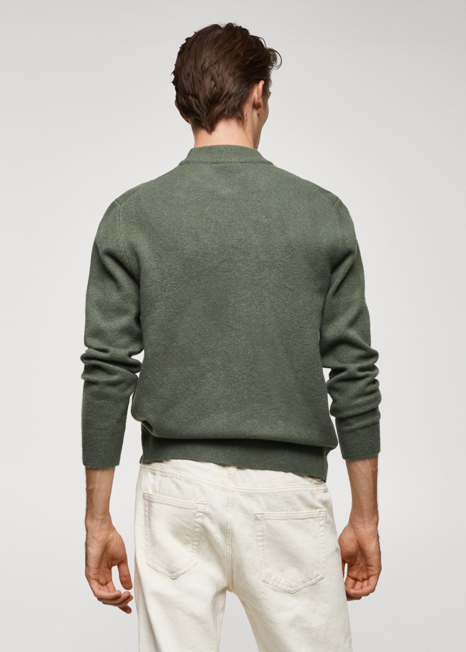 Wool-blend perkins-neck sweater - Reverse of the article