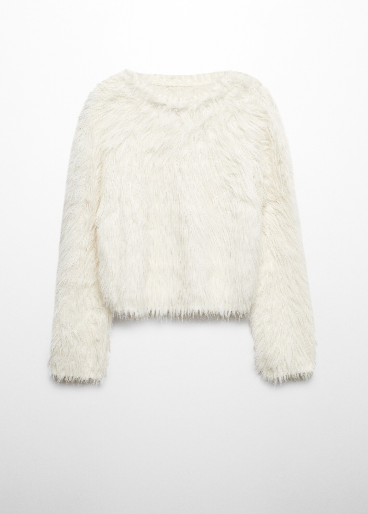 Pullover pelliccia girocollo - Articolo senza modello