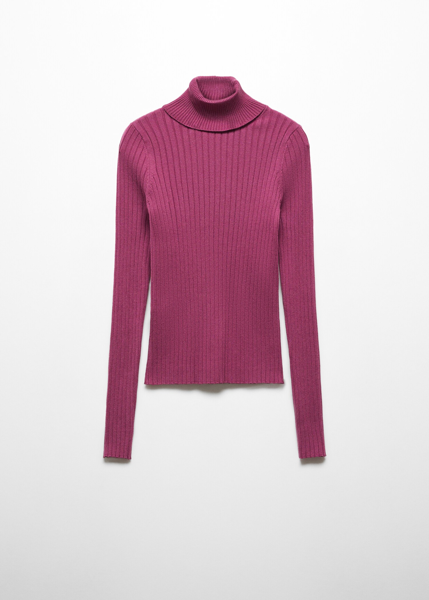 Turtleneck ribbed sweater - Article without model