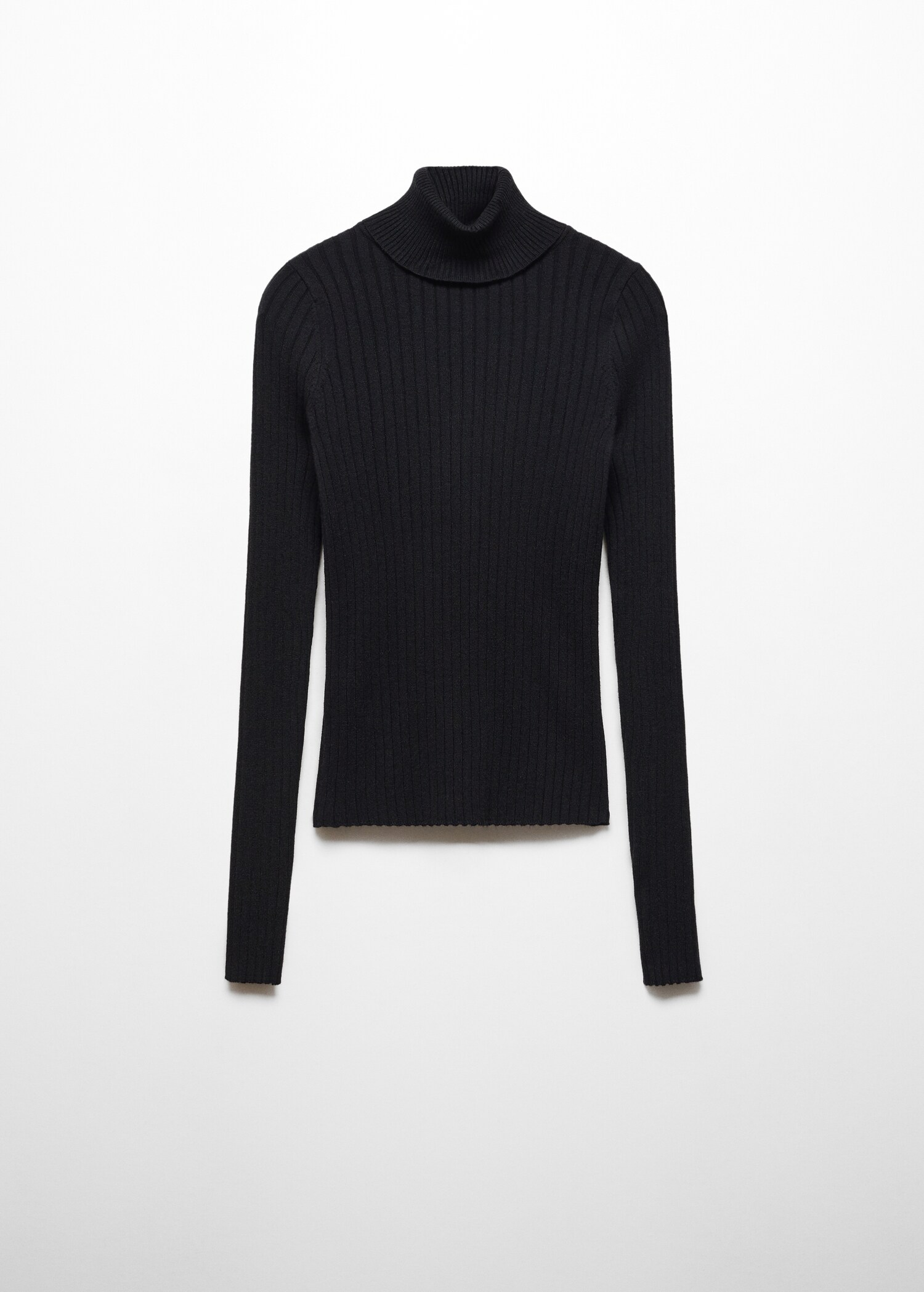 Turtleneck ribbed sweater - Article without model