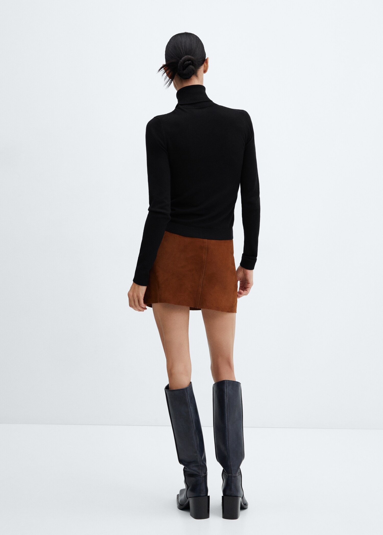 Pull-over maille fine col roulé - Verso de l’article