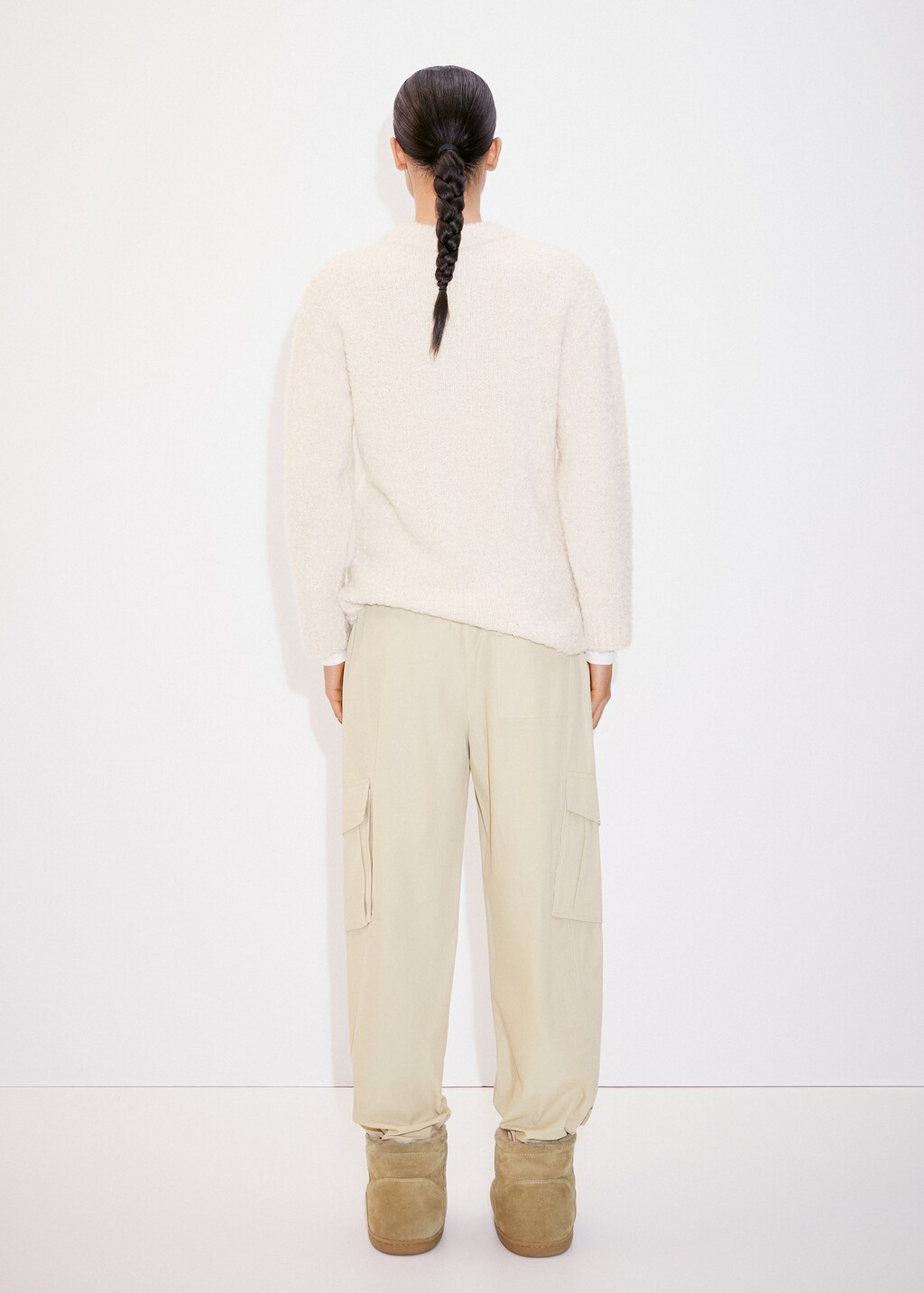 Bouclé-knit wool-blend sweater - Women | MANGO OUTLET USA
