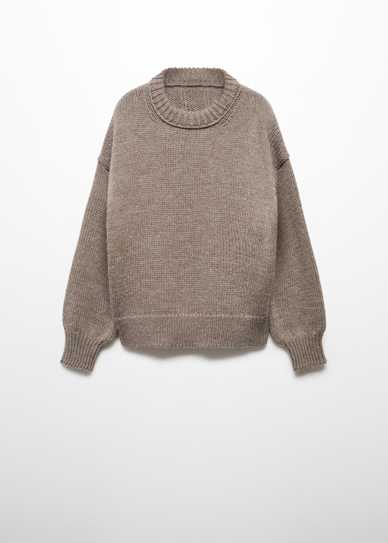 Puffed-sleeved wool sweater - Article without model