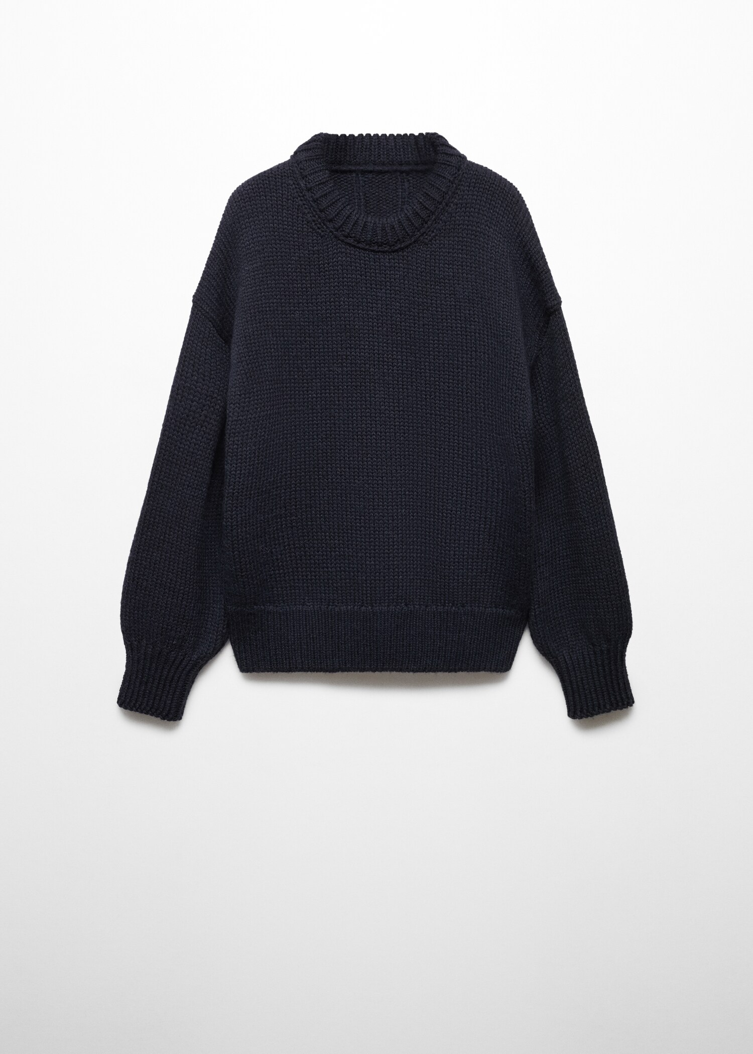 Puffed-sleeved wool sweater - Article without model