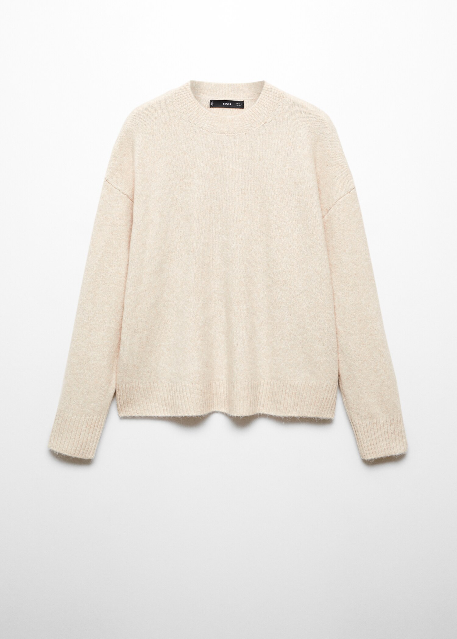 Round-neck knitted sweater - Article without model