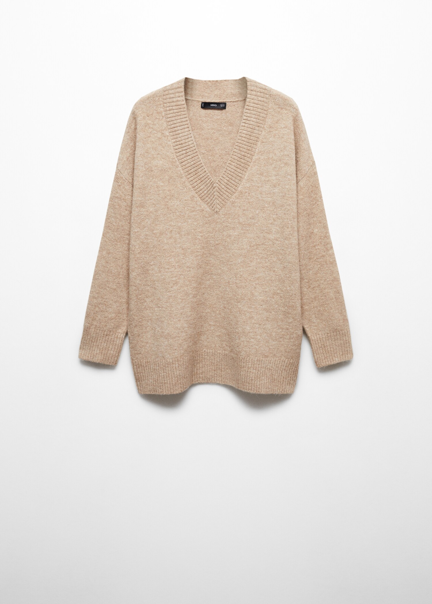 Oversized V-neck sweater - Article without model