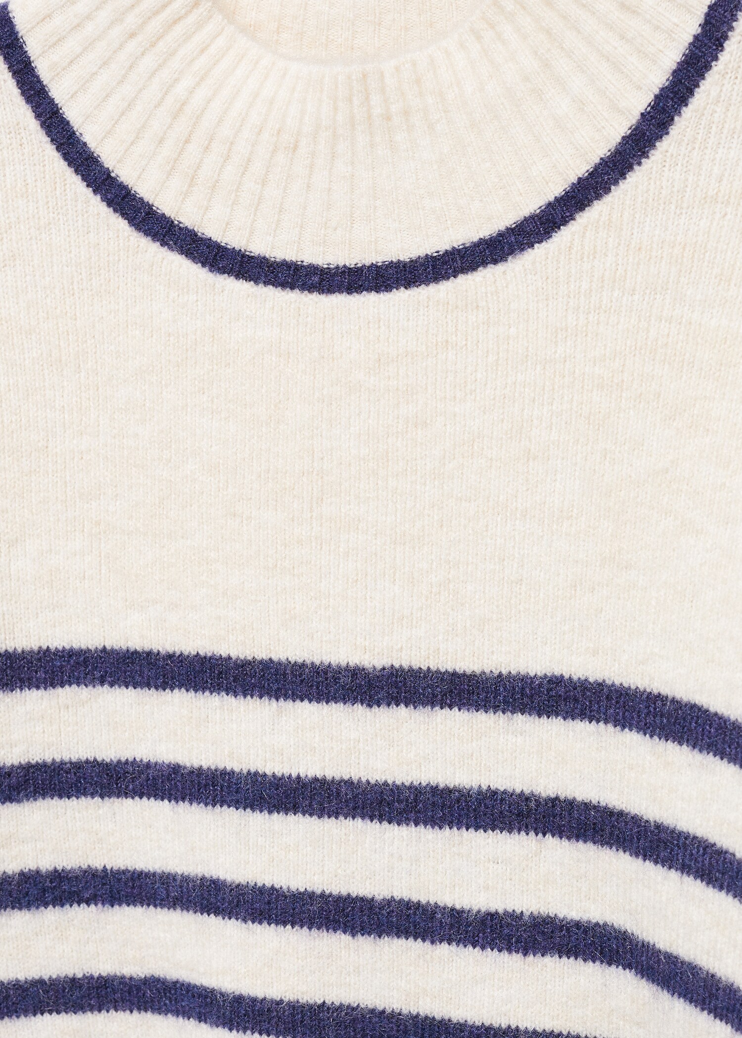 Stripe-print sweater with perkins neck - Details of the article 8