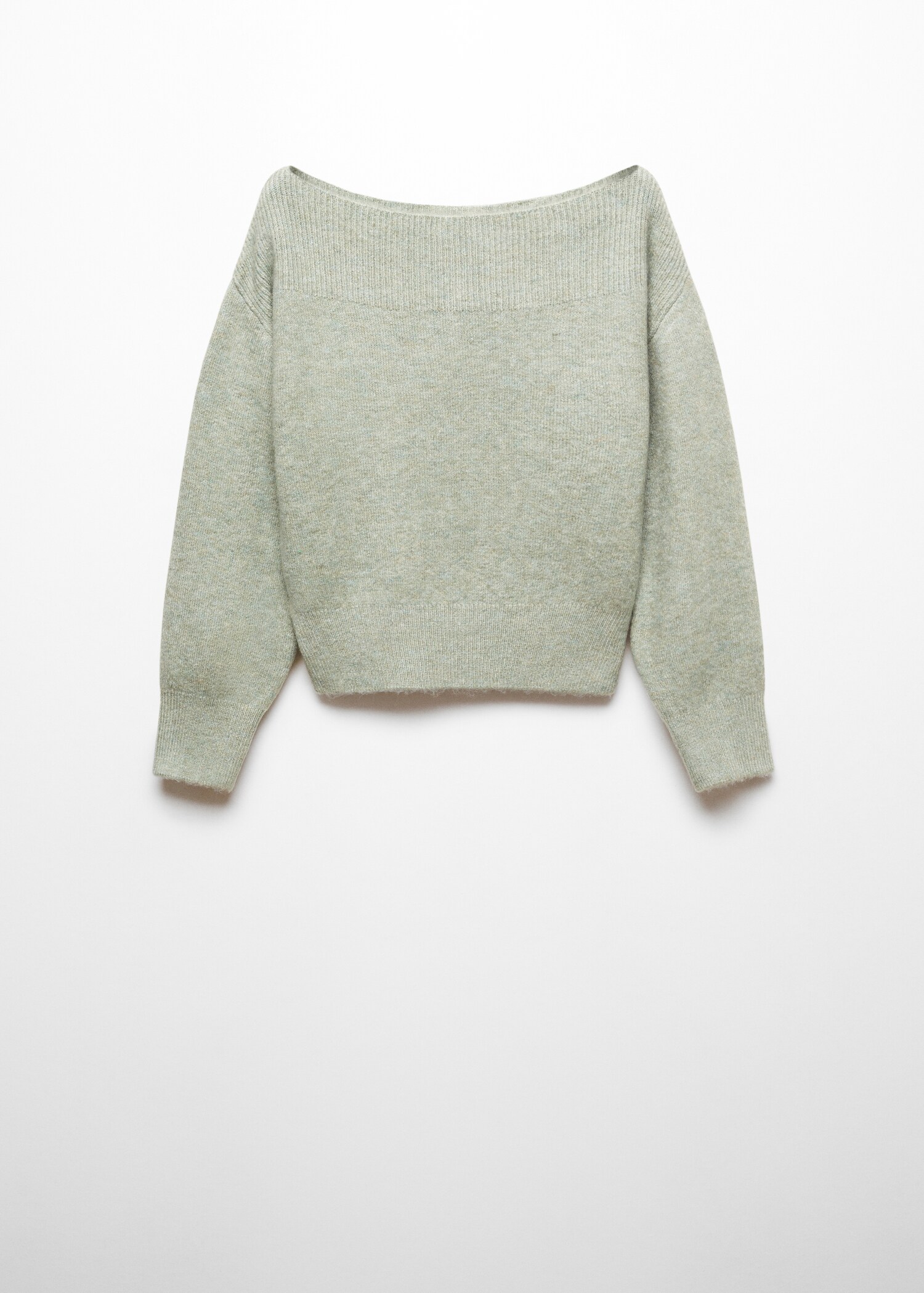 Strickpullover mit Bateau-Ausschnitt - Artikel ohne Model