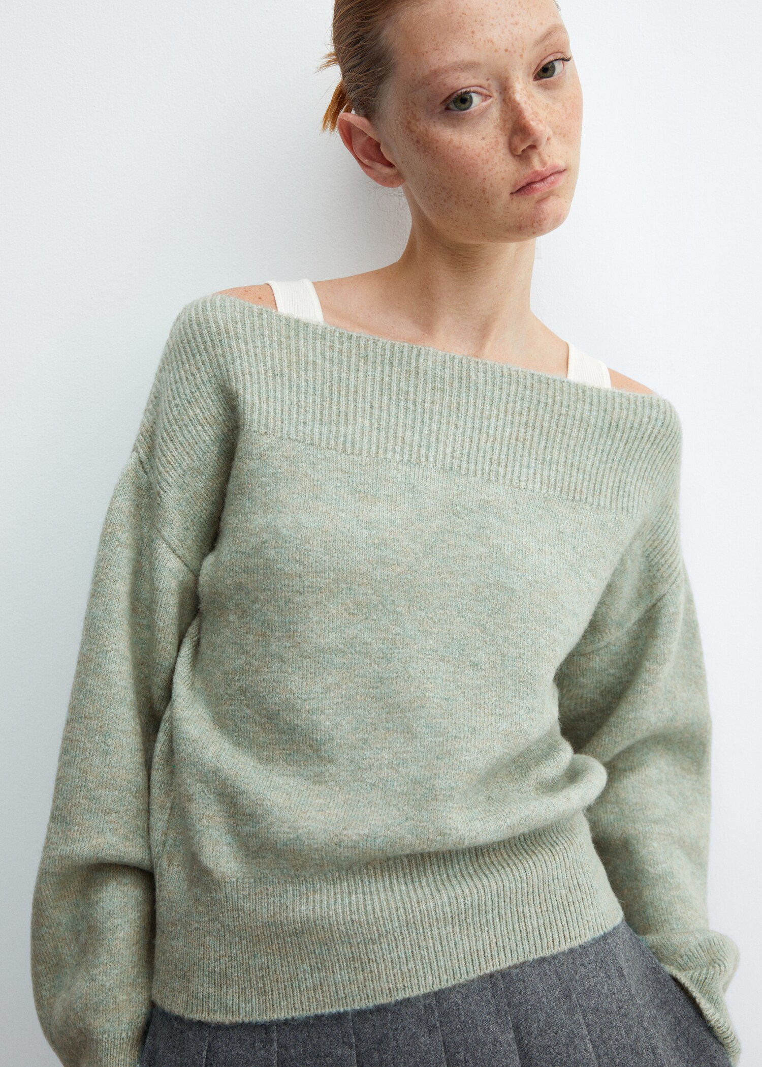 Strickpullover mit Bateau-Ausschnitt - Detail des Artikels 2