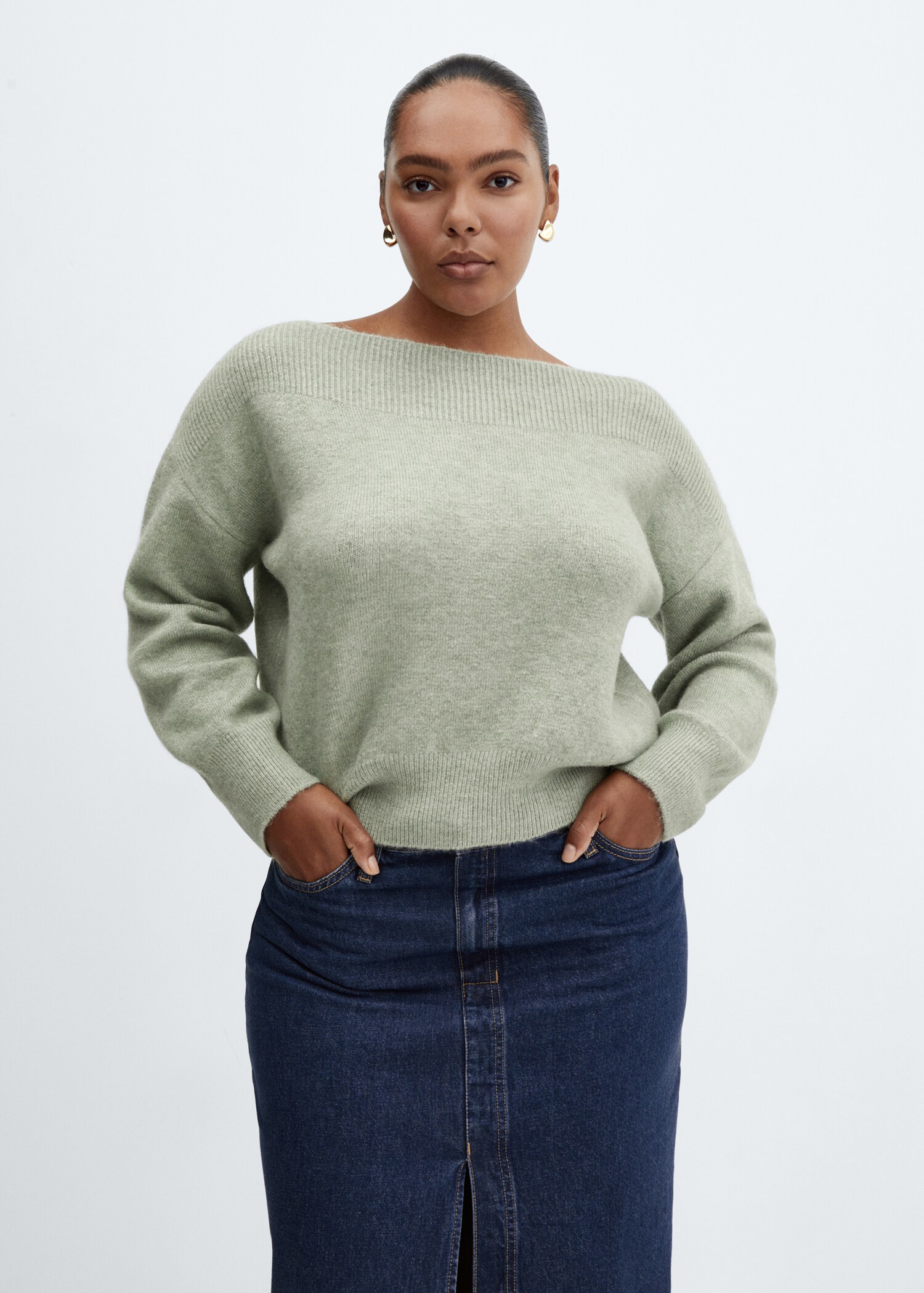 Strickpullover mit Bateau-Ausschnitt - Detail des Artikels 5