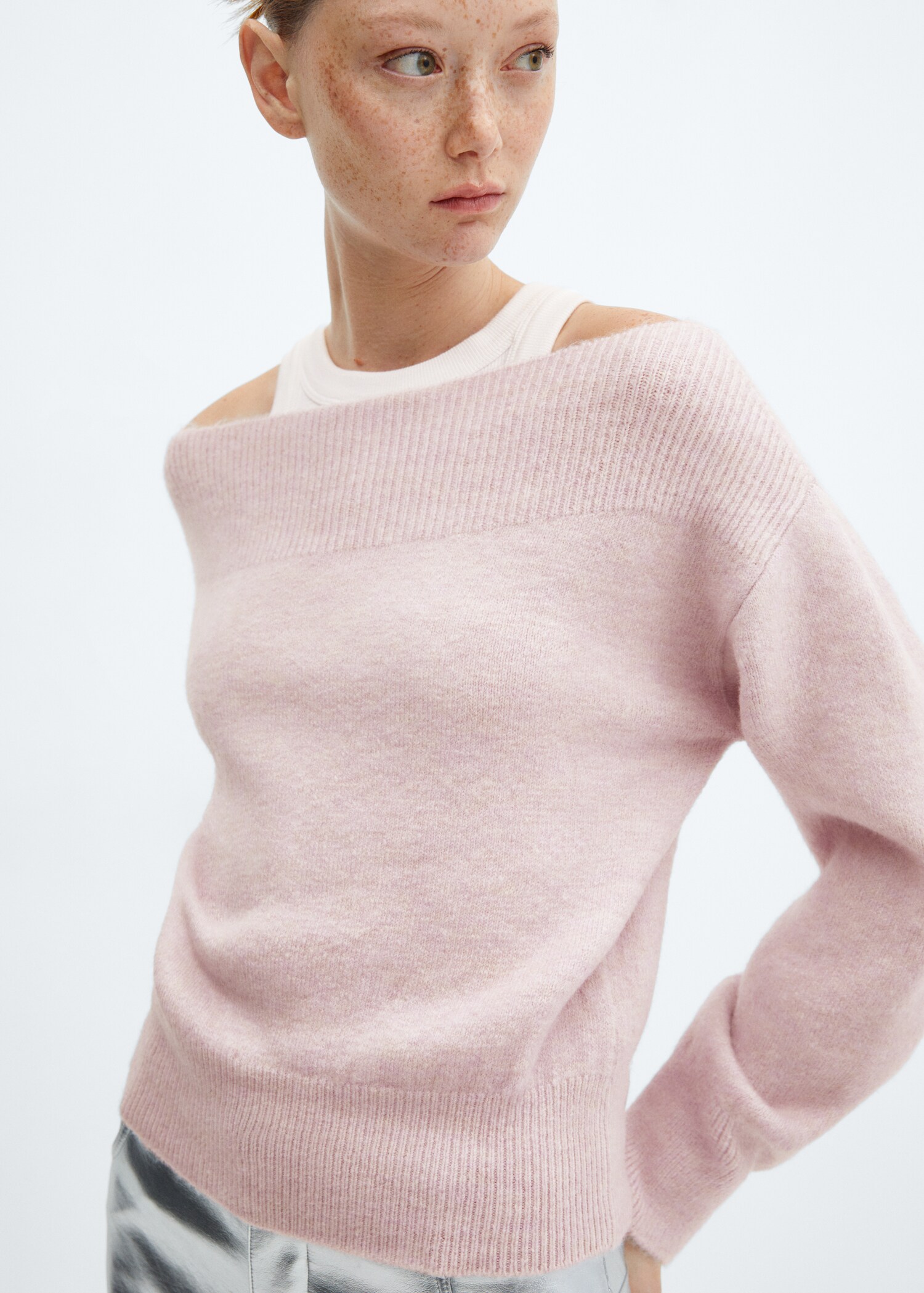 Strickpullover mit Bateau-Ausschnitt - Detail des Artikels 2