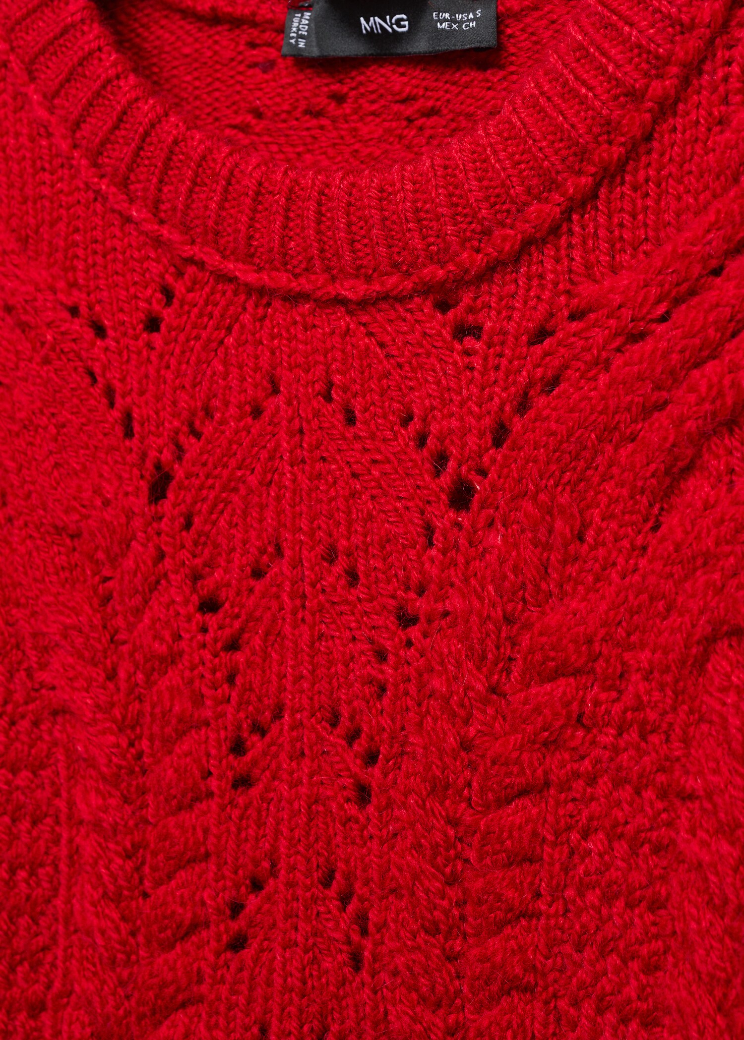 Úpletový svetr s detaily perforace - Detail zboží 8