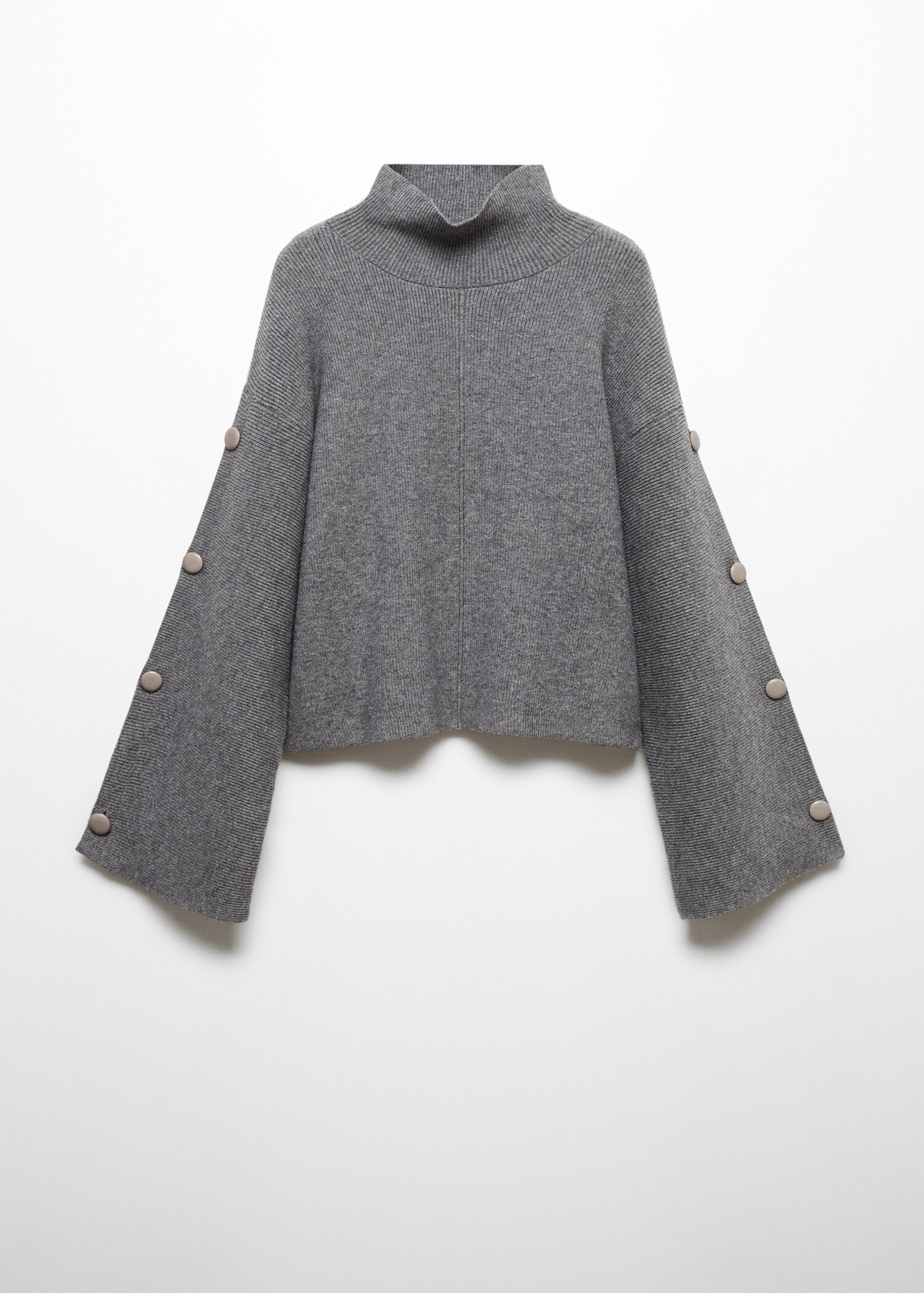 Buttoned sleeves sweater - Article without model
