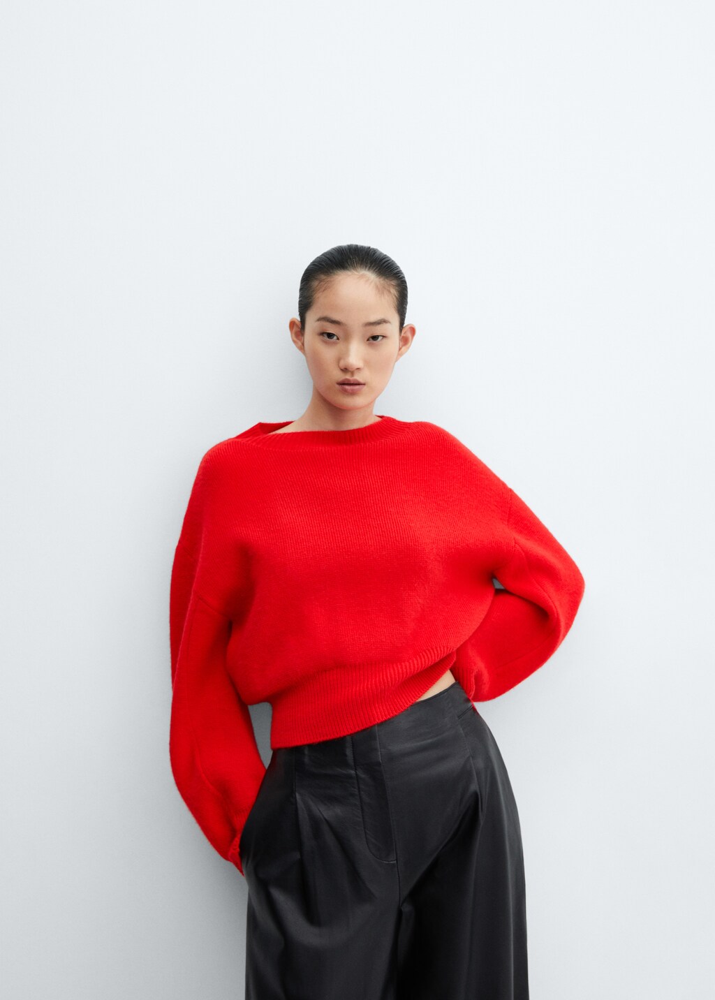 Puff-sleeve knitted sweater - Women | MANGO OUTLET USA Puff-sleeve knitted sweater - Women | MANGO OUTLET USA