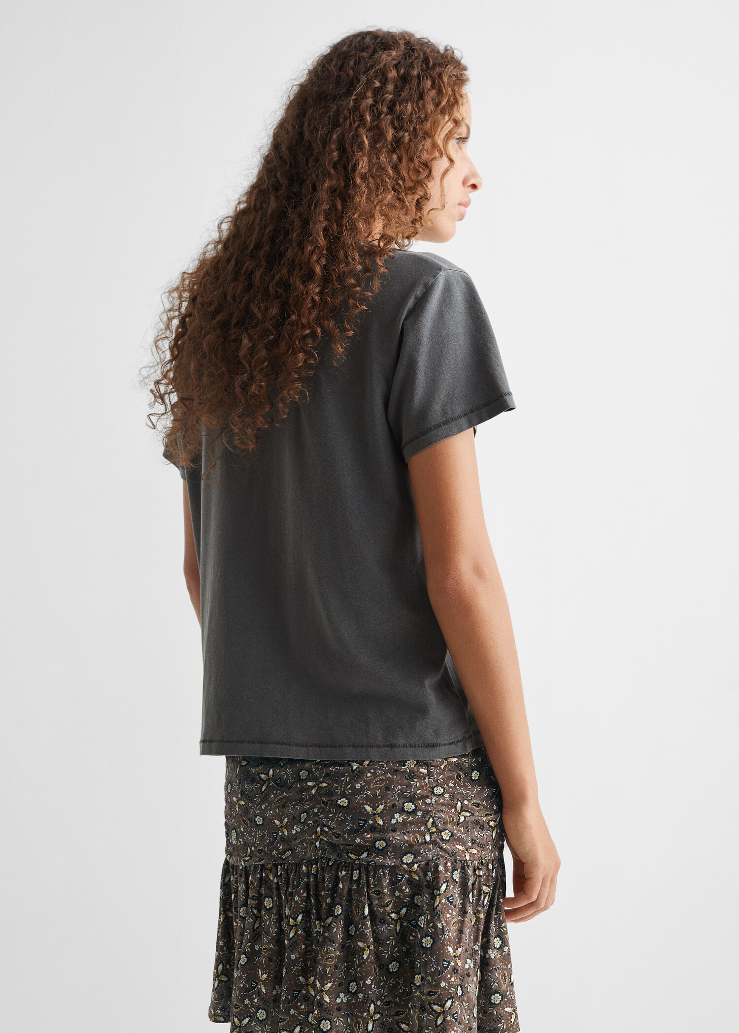 Camiseta mensaje estampado - Reverso del artículo