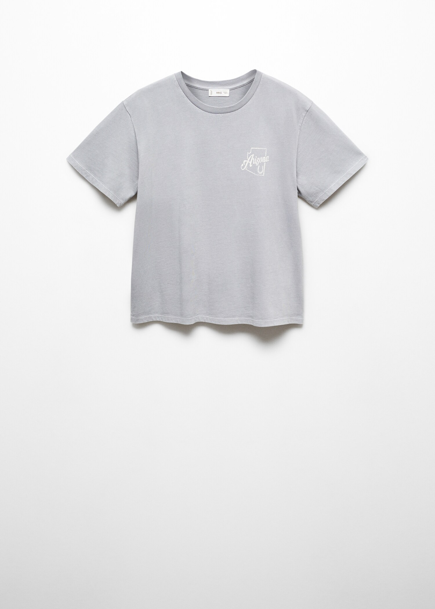 Tricou din bumbac cu mesaj - Articol fără model