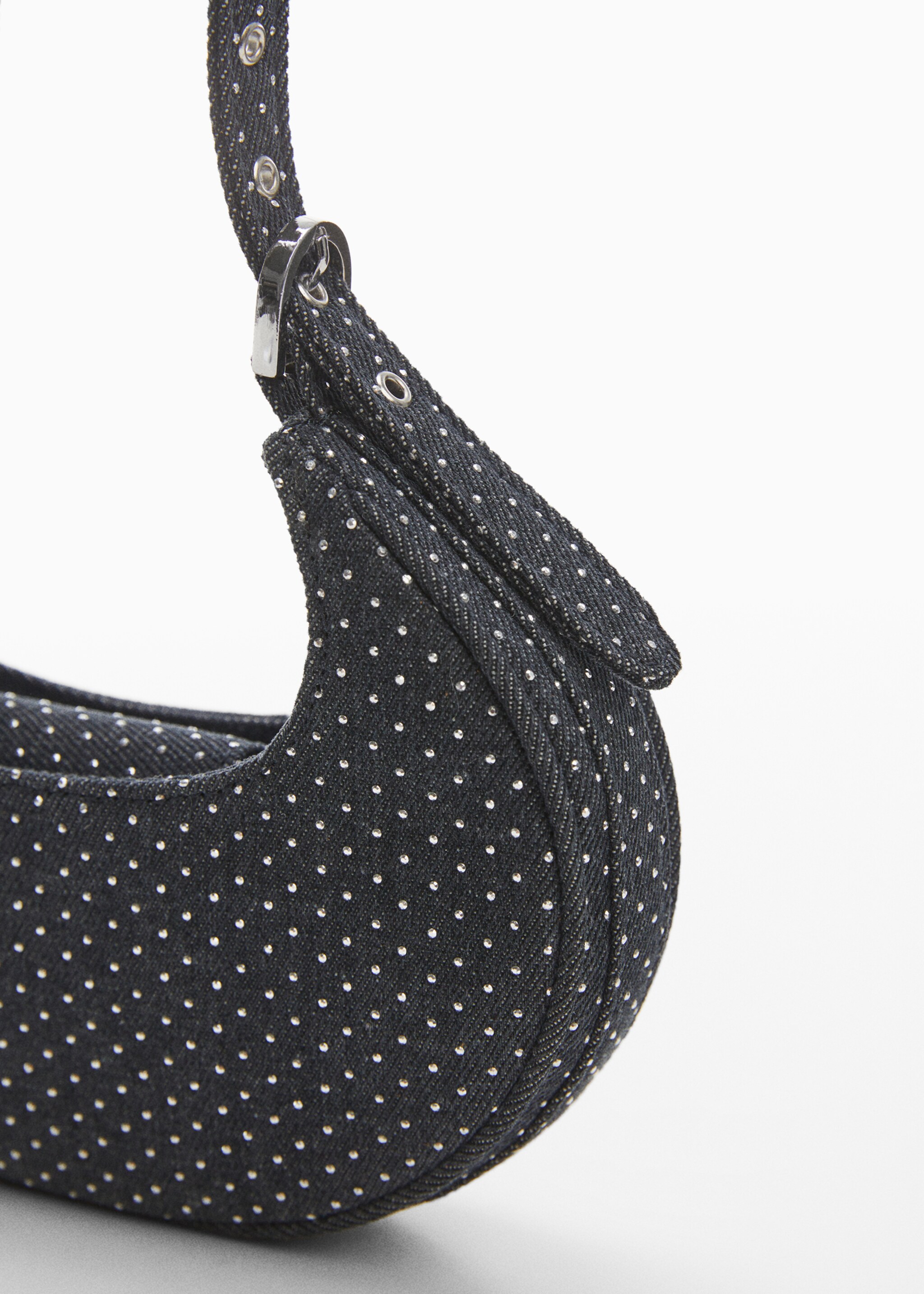 Rigid sparkly denim bag - Details of the article 1