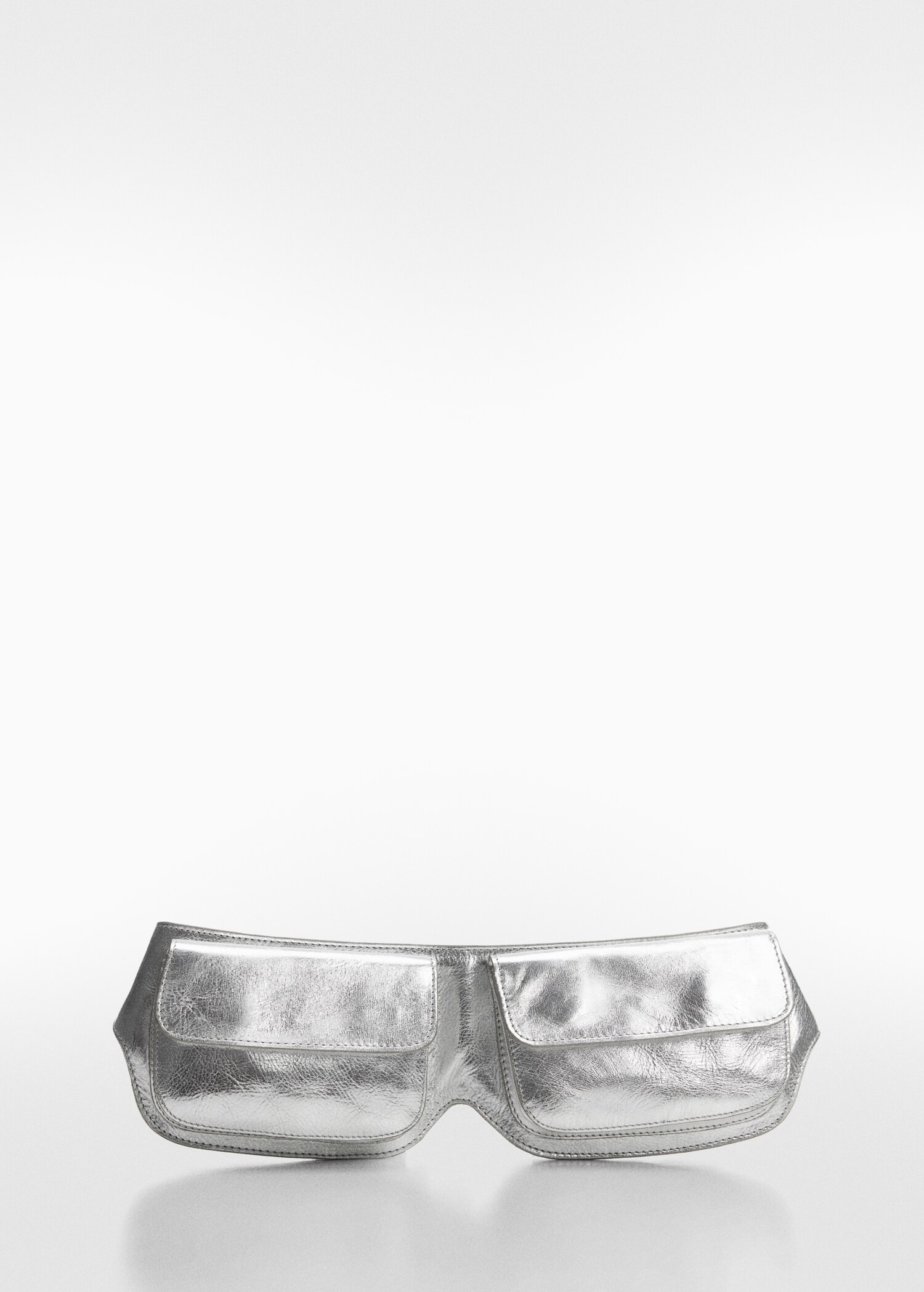 Double-pocket leather money belt - Article without model