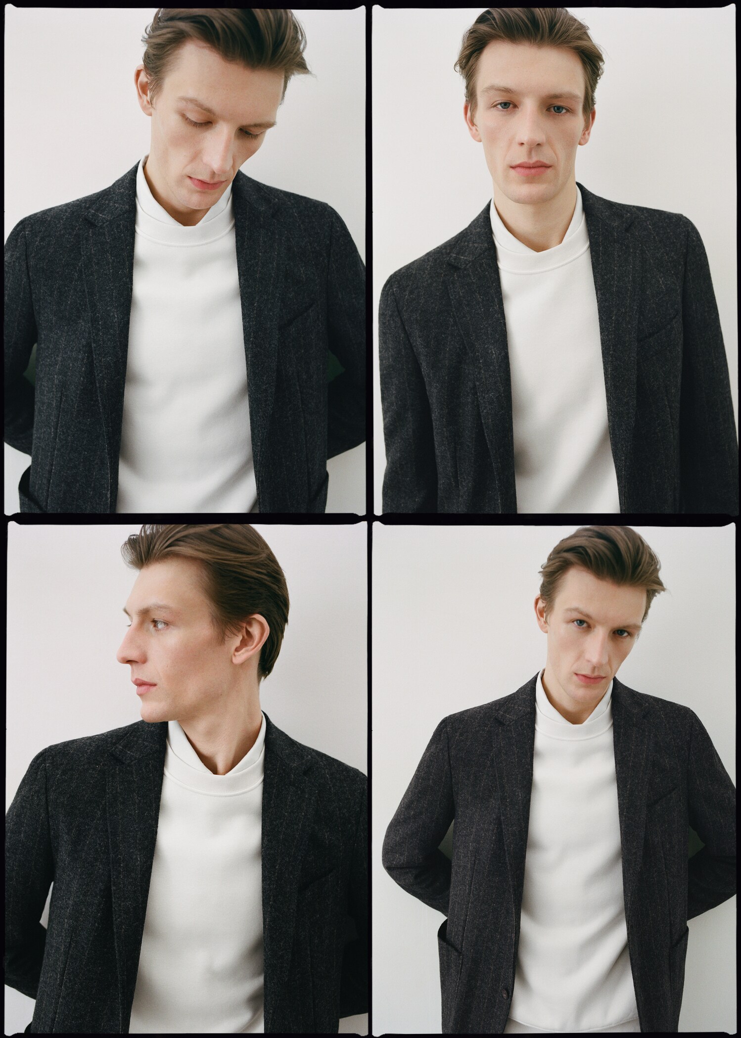 Kritstrecksrandig kavaj ren ny ull - Detaljer om artikeln 6