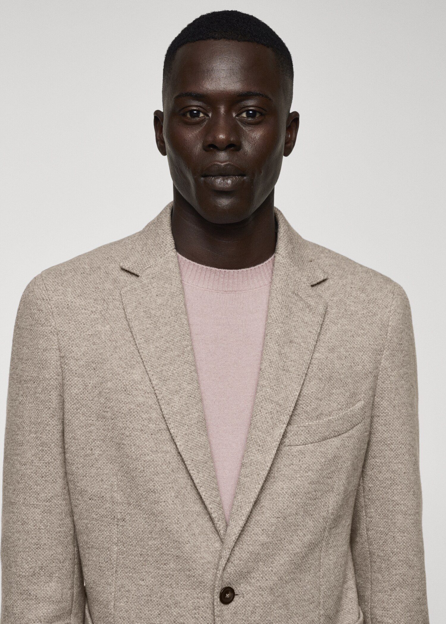 Stickad kavaj ren ny ull - Detaljer om artikeln 1