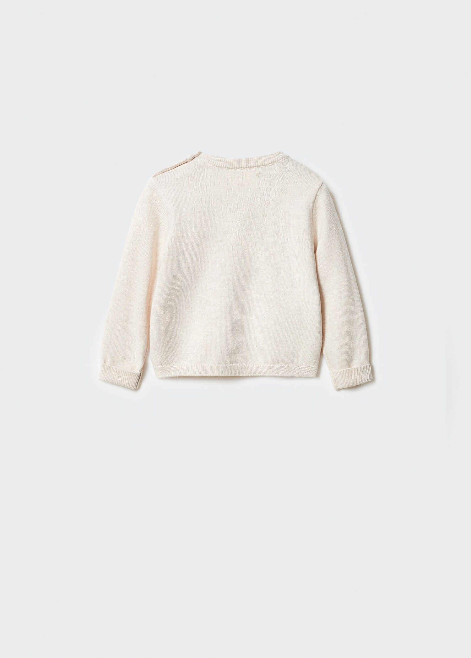 Knit cotton sweater - Reverse of the article