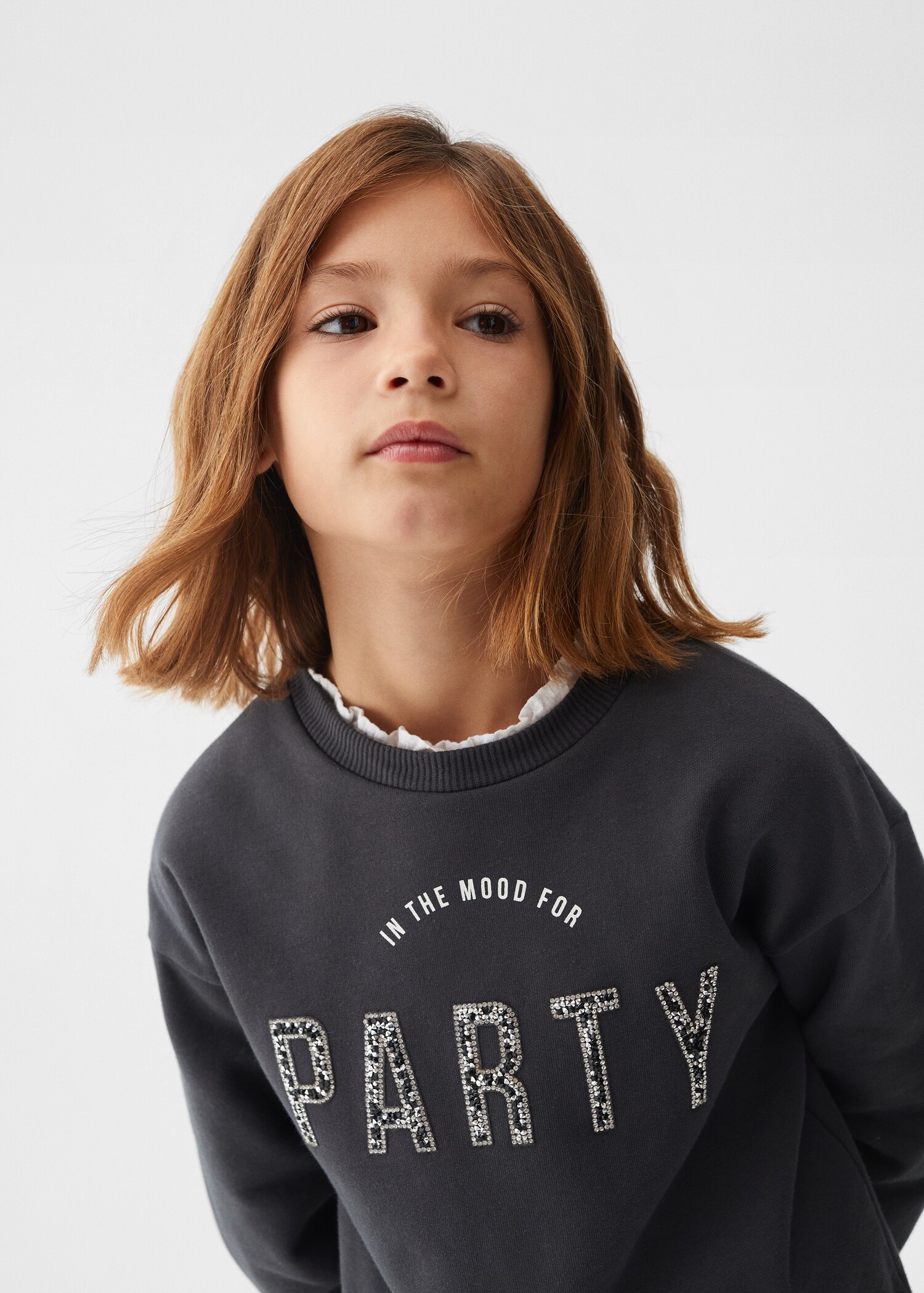 Sweatshirt met paillettenboodschap - Detail van het artikel 1