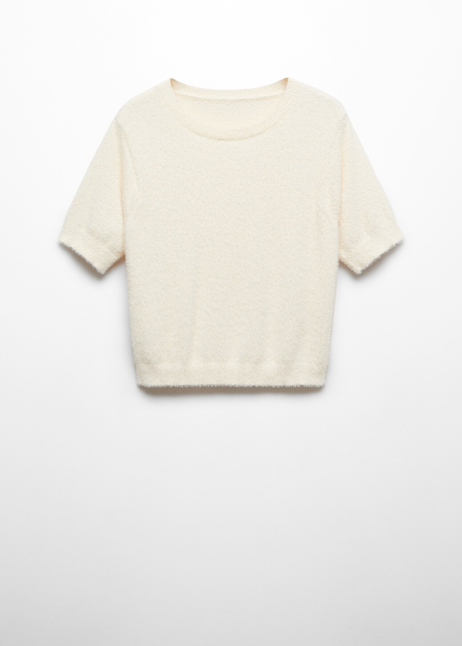 Fur-effect knitted sweater - Article without model