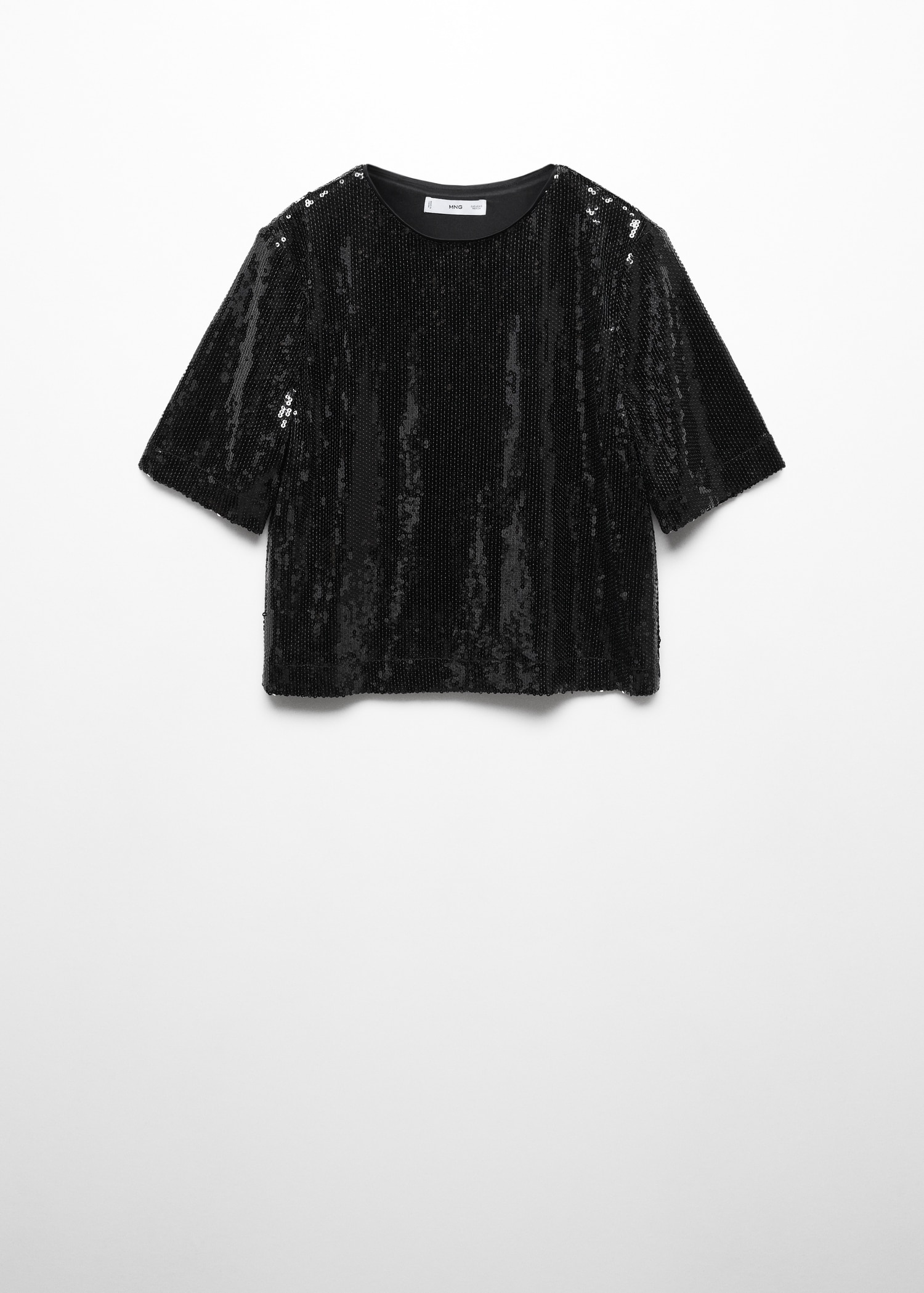 Sequin T-shirt Women MANGO OUTLET Denmark1