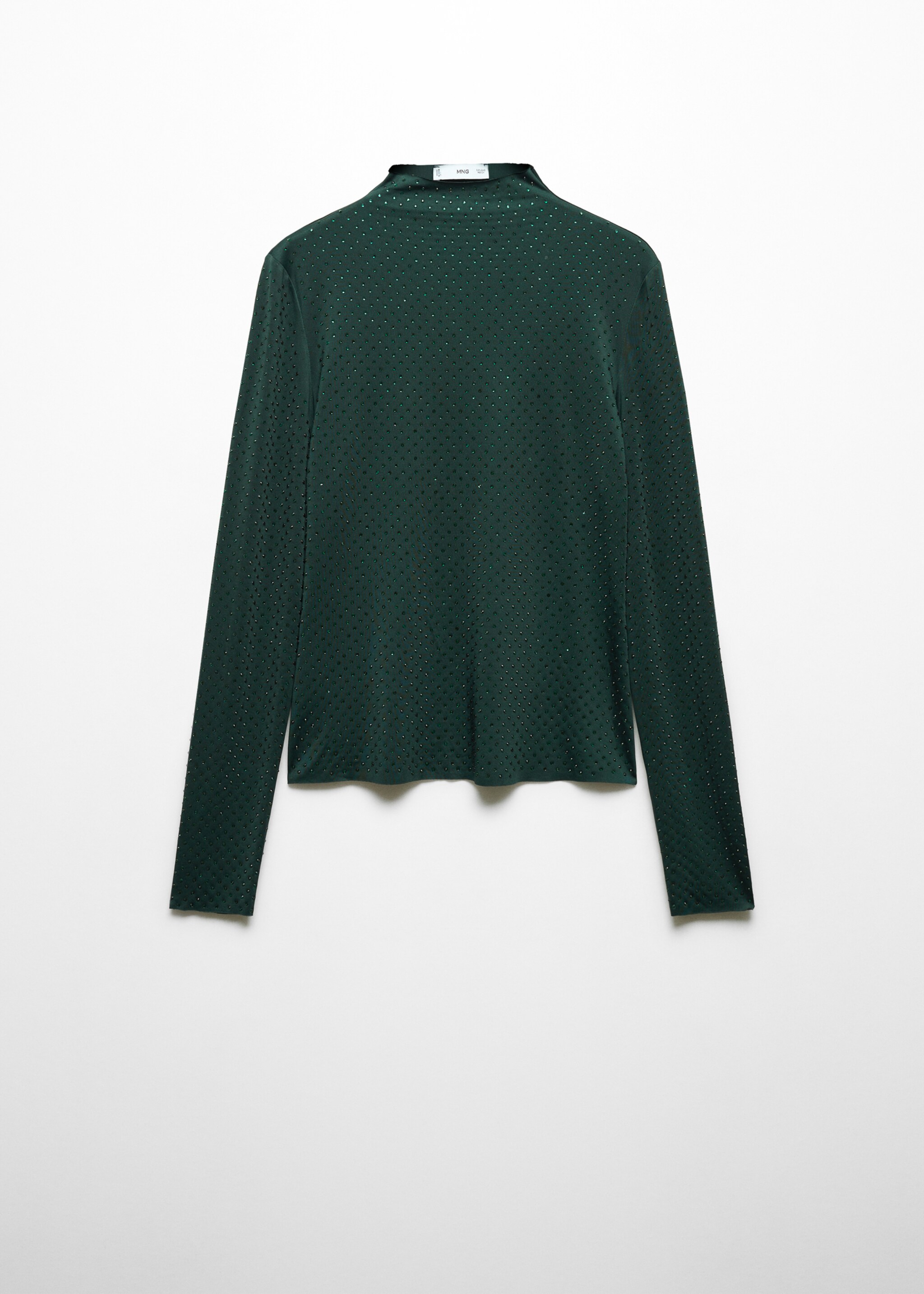 T-shirt met kristallen applicatie - Artikel zonder model